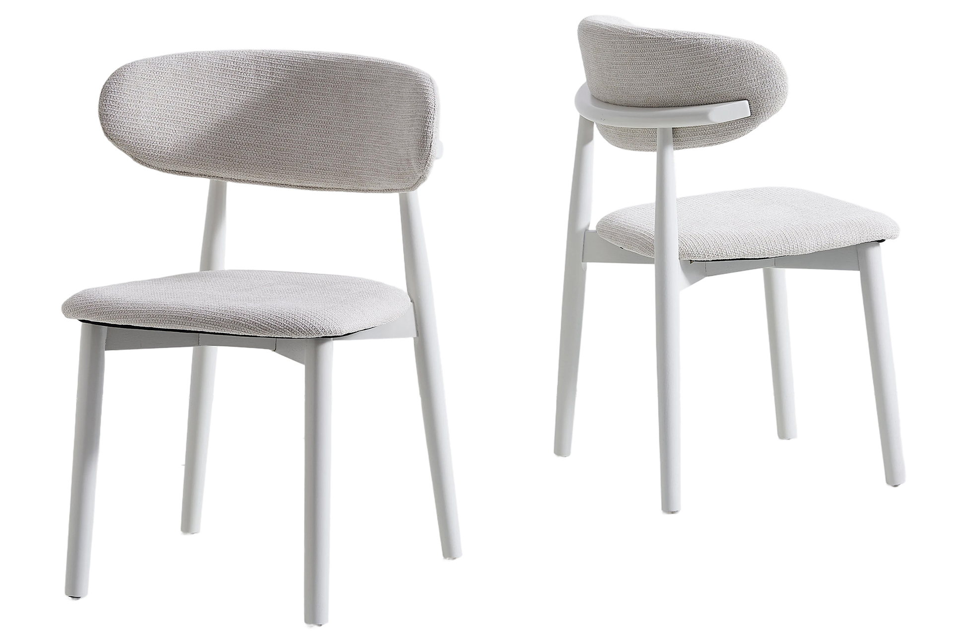 SILLA COMEDOR VERA BEIGE BLANCO - Imagen 4