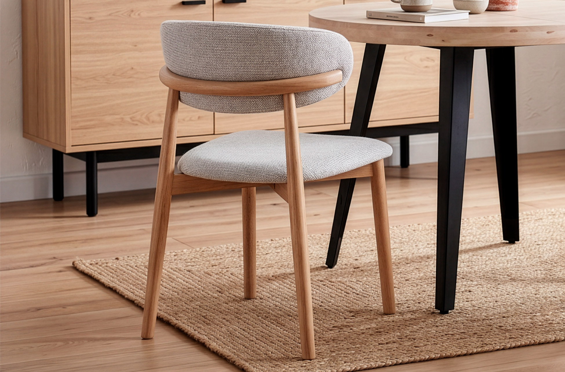 SILLA COMEDOR VERA BEIGE / NATURE