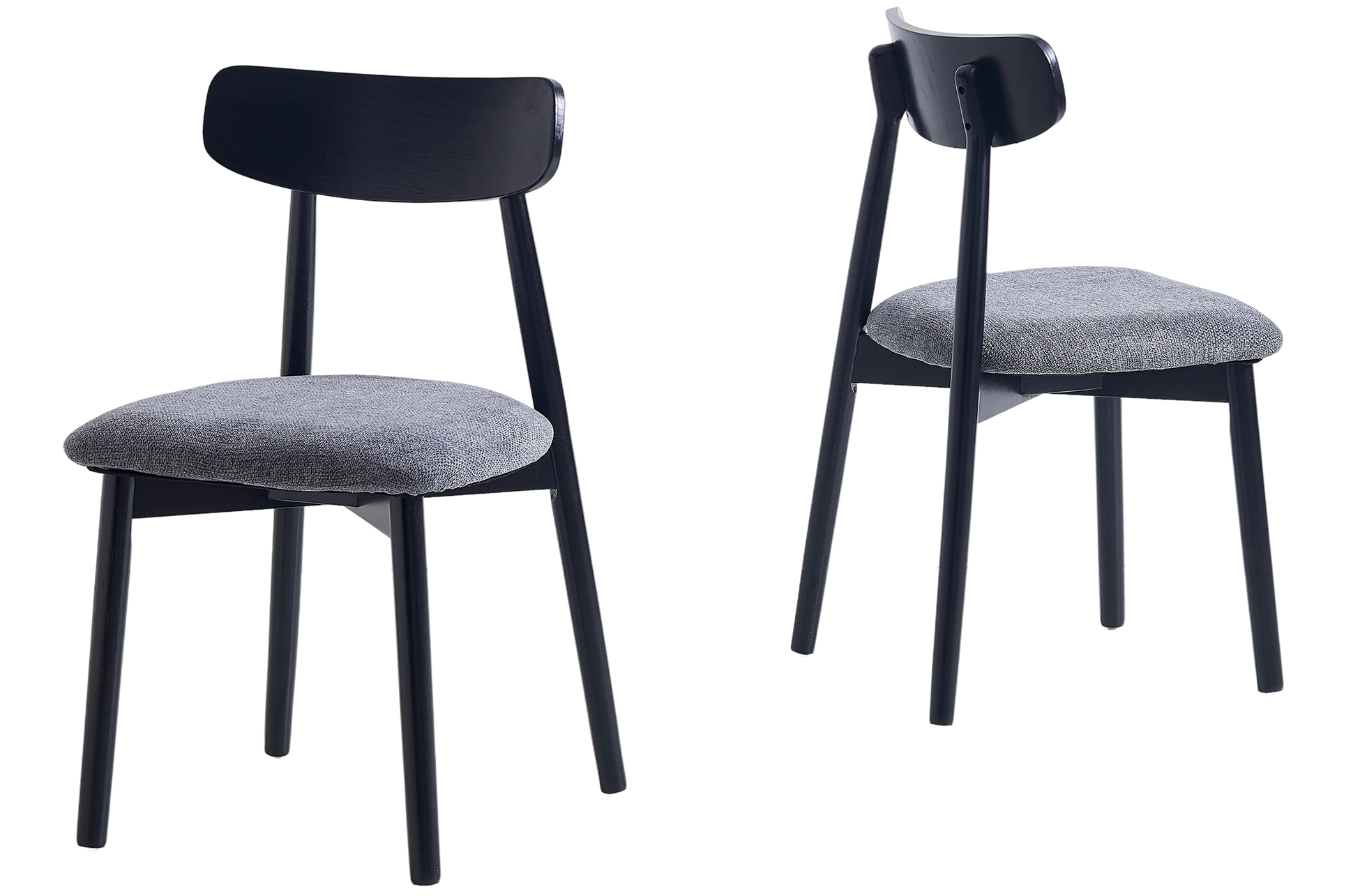 SILLA COMEDOR SHIA GRIS / NEGRO - Imagen 4