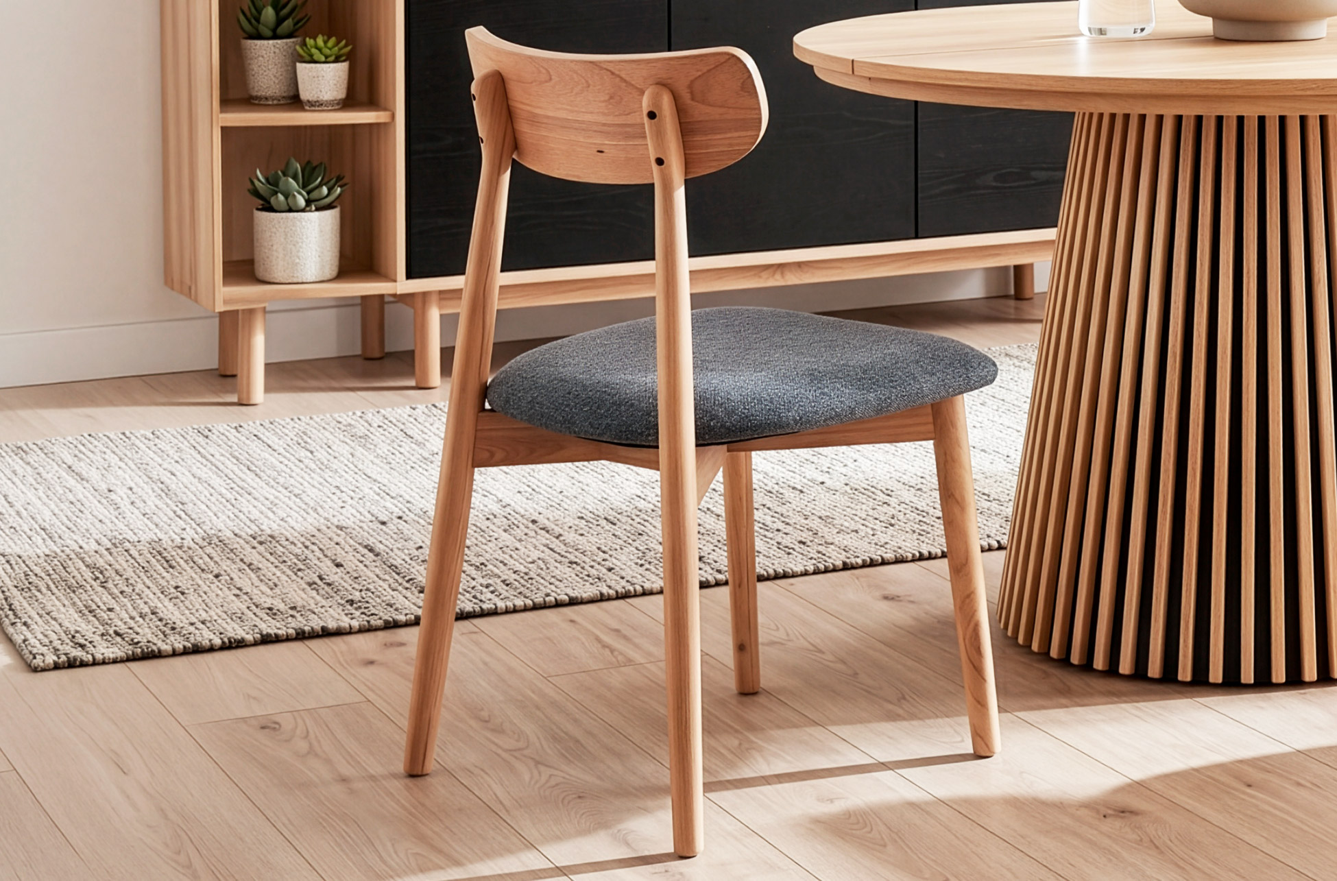 SILLA COMEDOR SHIA GRIS / NATURE