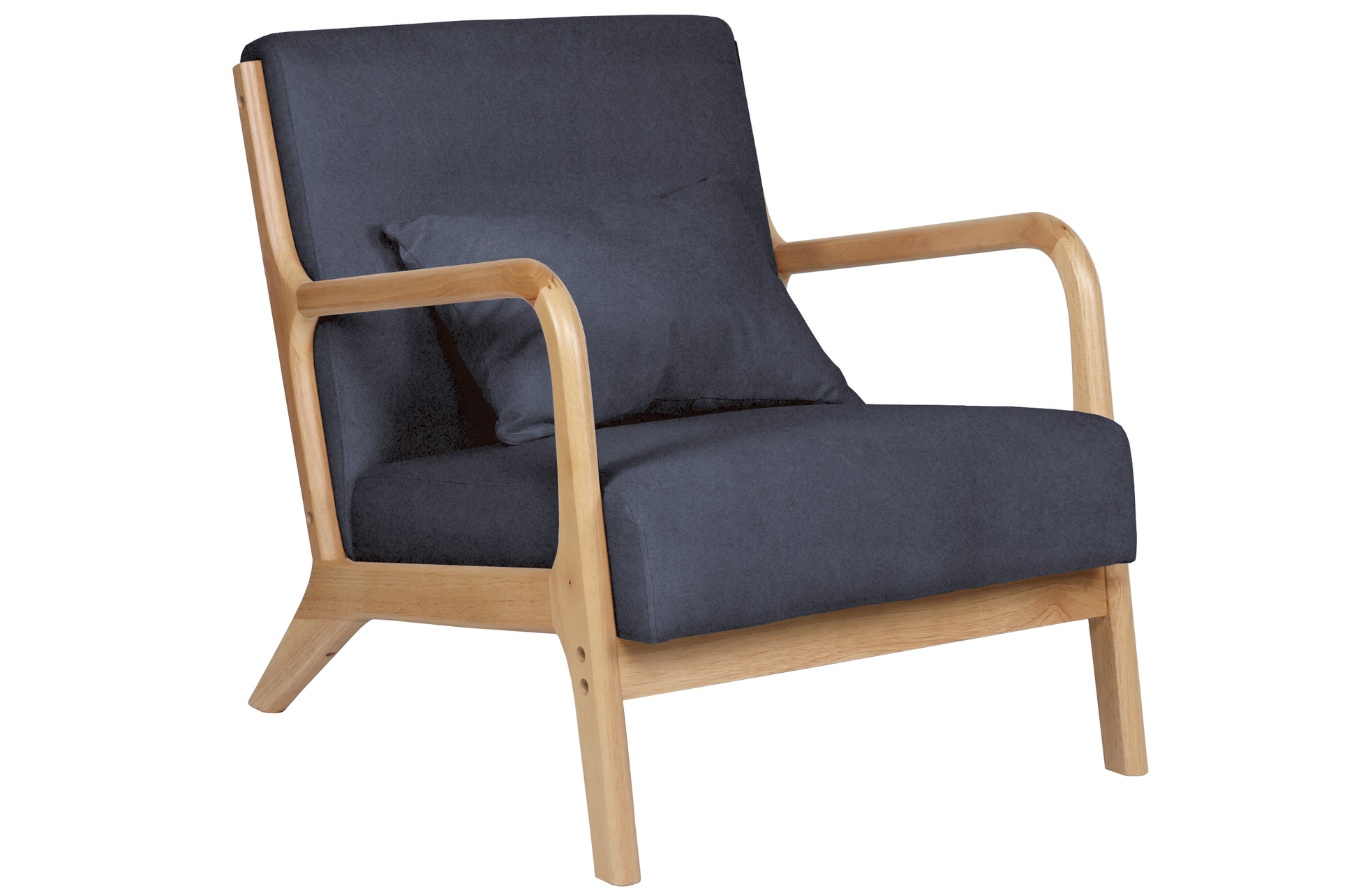 BUTACA TOKIO TEJIDO GRIS / MADERA - Imagen 2
