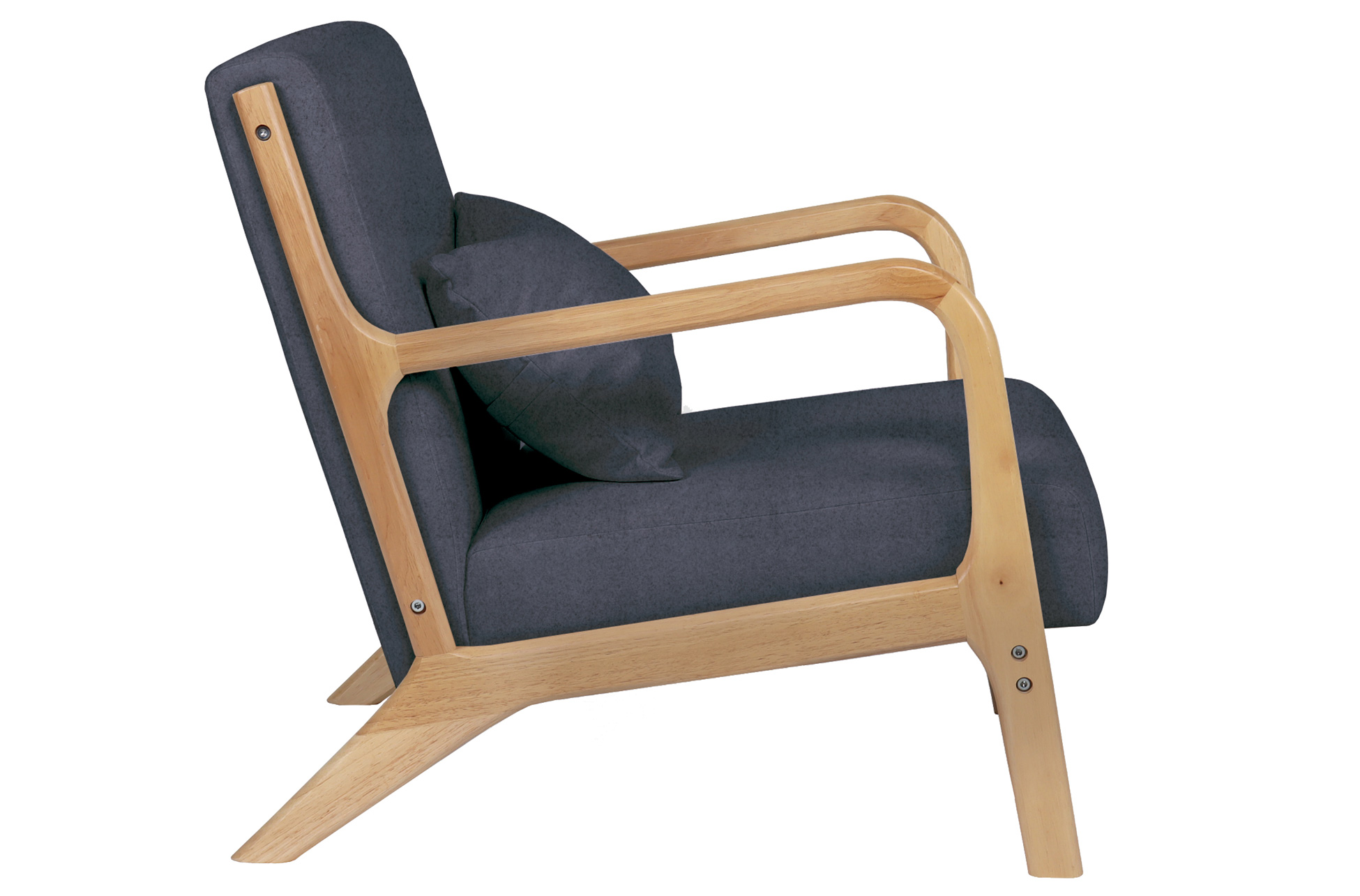 BUTACA TOKIO TEJIDO GRIS / MADERA - Imagen 4