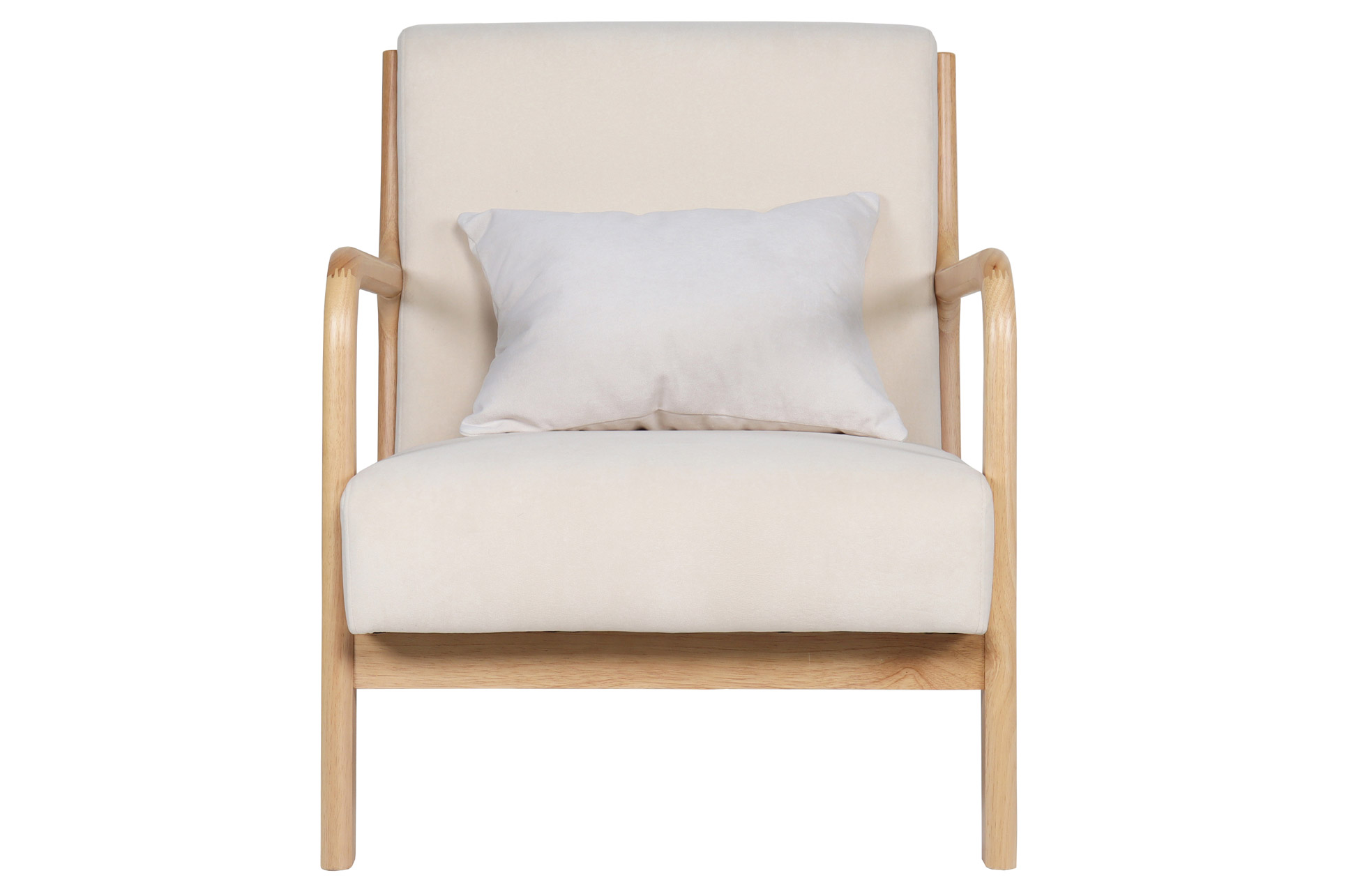 BUTACA TOKIO MICROFIBRA BEIGE / MADERA - Imagen 3