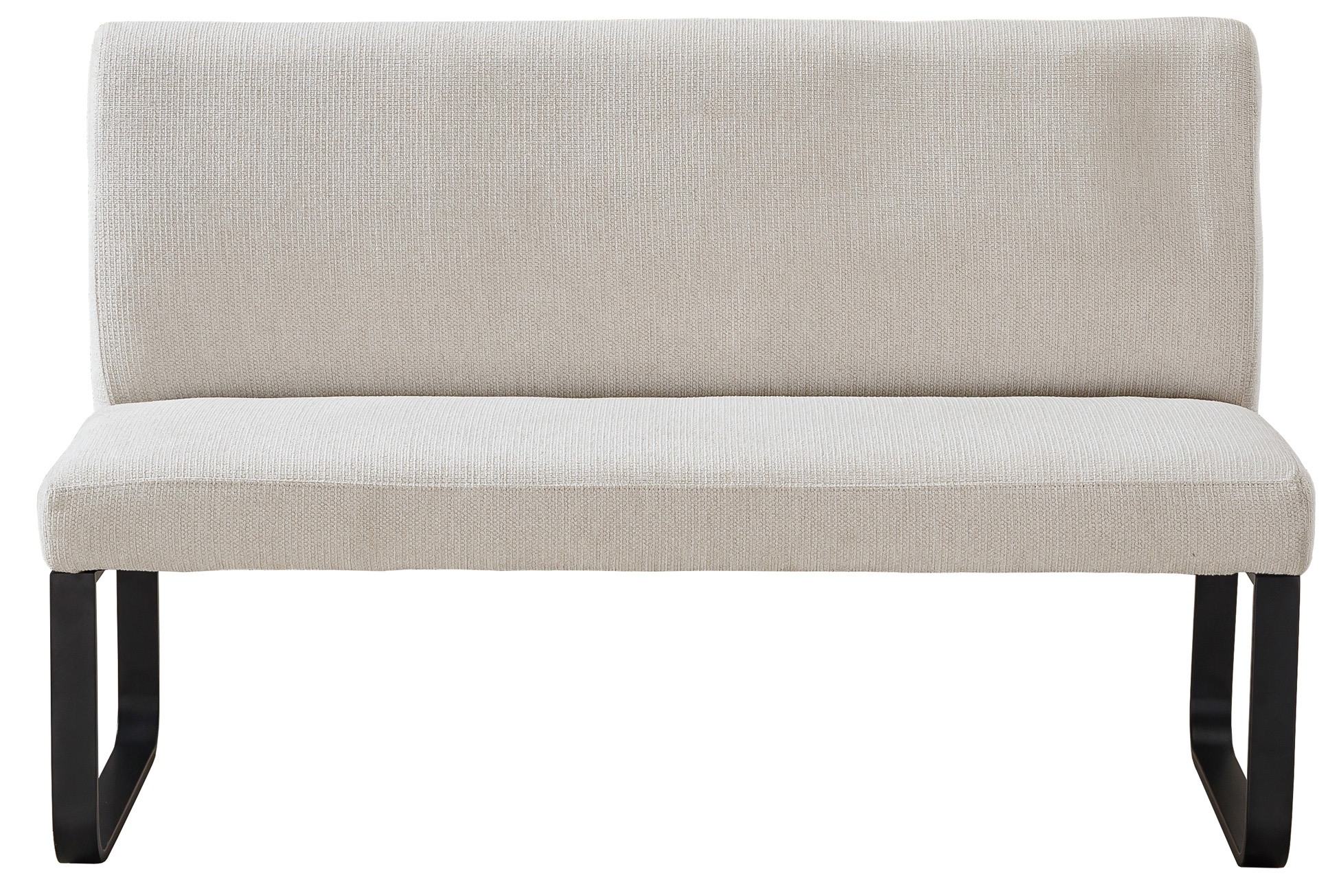BANCO TAPIZADO CON RESPALDO SHARE TEJIDO BEIGE - Imagen 3