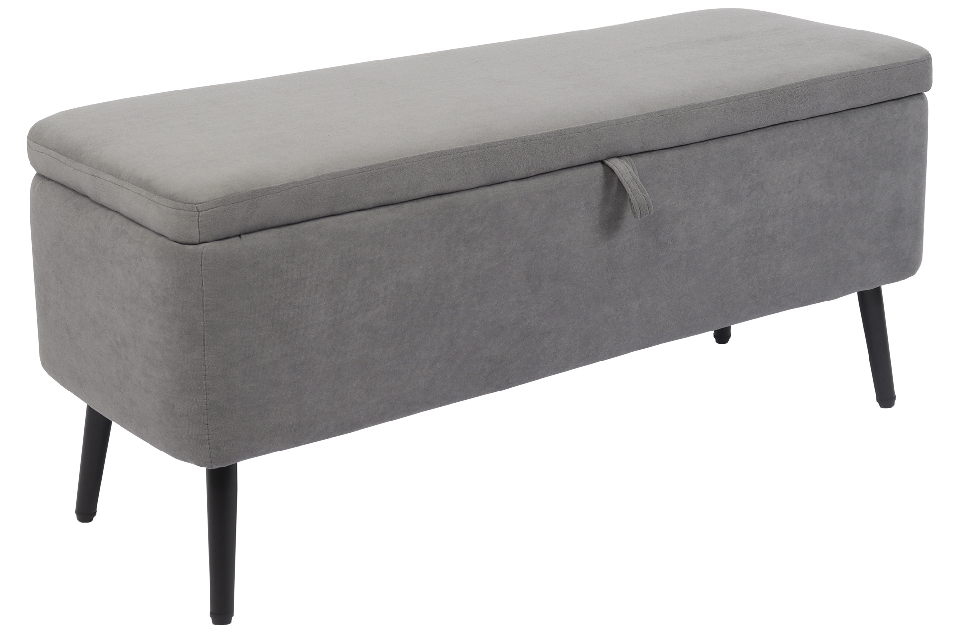 BAUL TAPIZADO MAISON 110 x 40 CM MICROFIBRA GRIS - Imagen 2