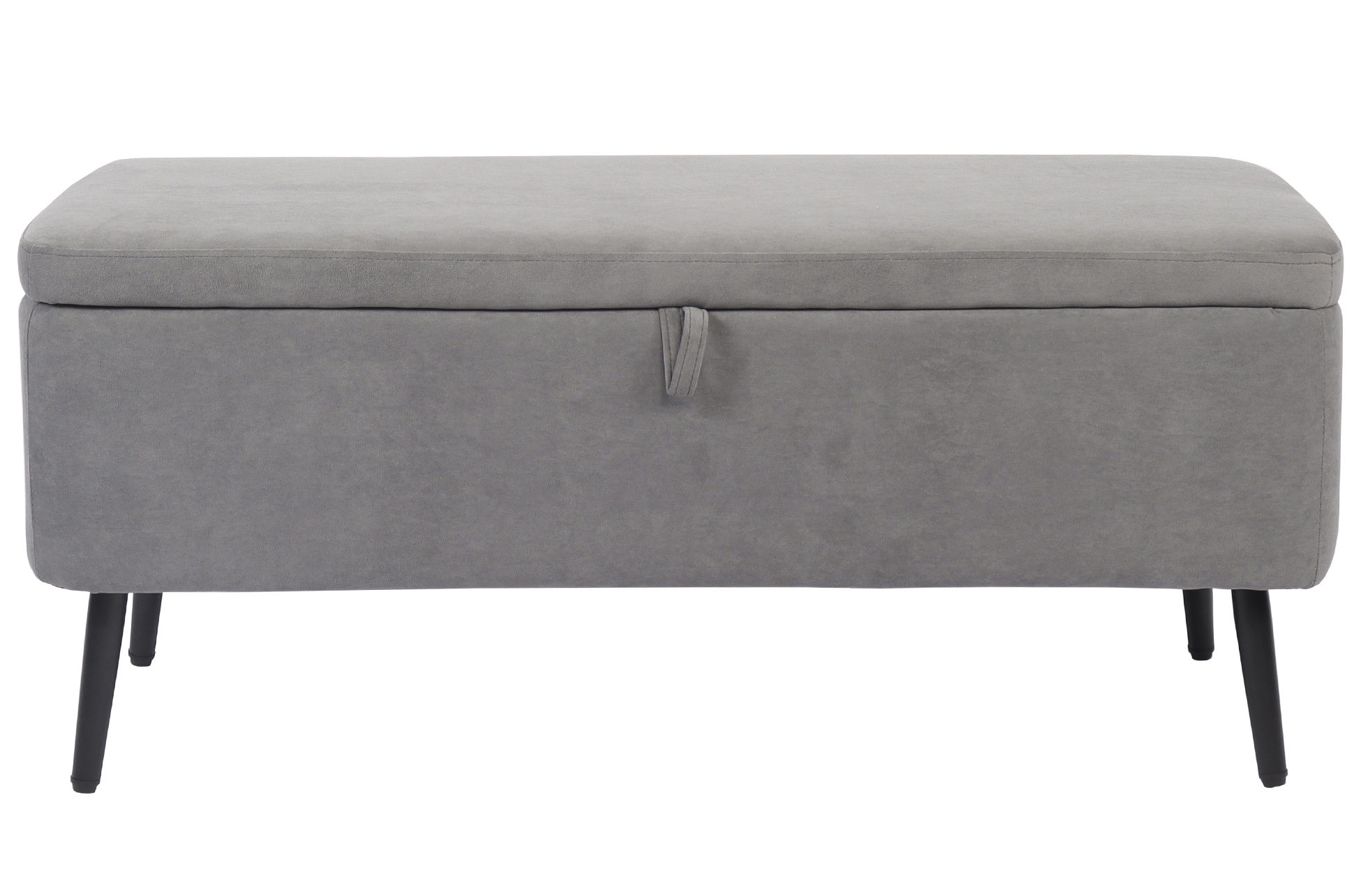 BAUL TAPIZADO MAISON 110 x 40 CM MICROFIBRA GRIS - Imagen 3