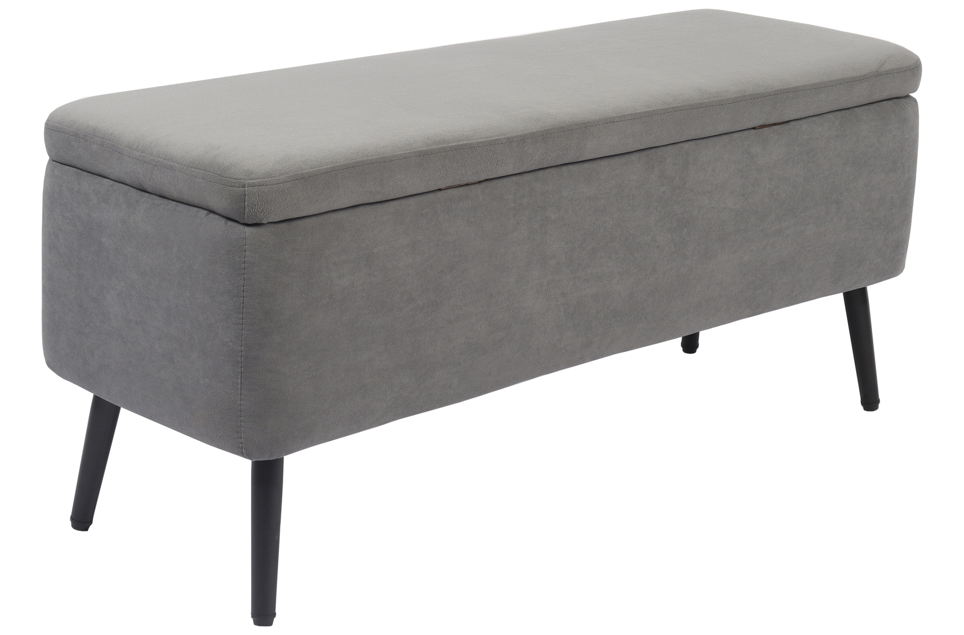 BAUL TAPIZADO MAISON 110 x 40 CM MICROFIBRA GRIS - Imagen 5