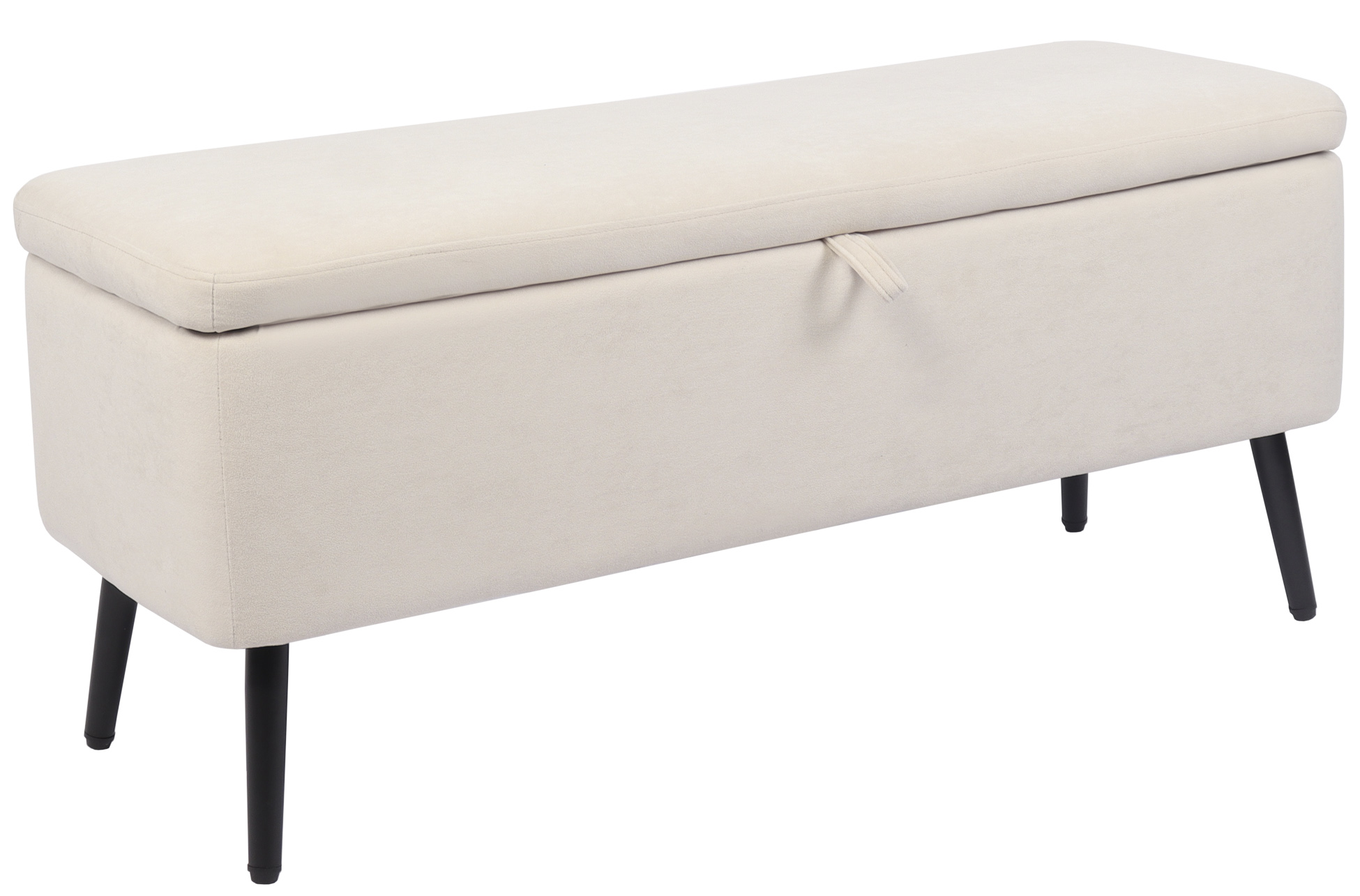 BAUL TAPIZADO MAISON 110 x 40 CM MICROFIBRA CREMA - Imagen 2
