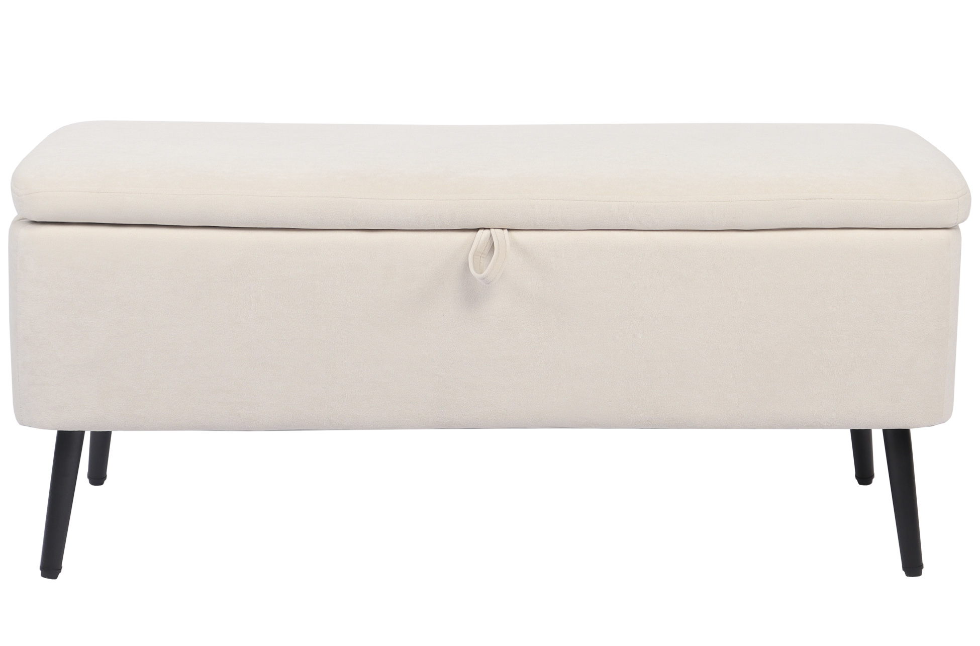 BAUL TAPIZADO MAISON 110 x 40 CM MICROFIBRA CREMA - Imagen 3