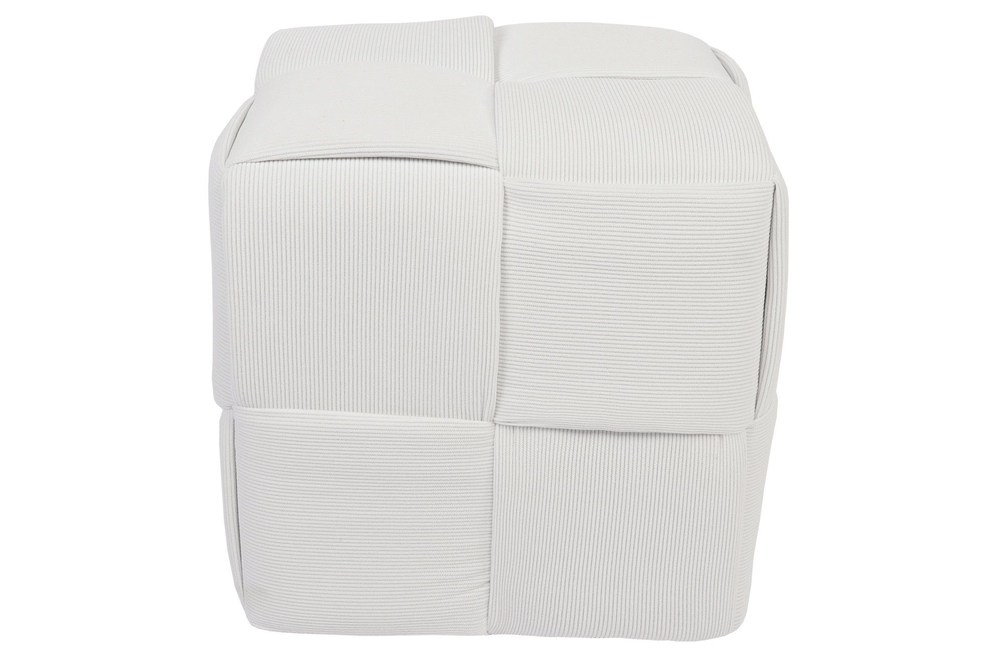 PUFF 45 X 45 CM CORDUROY NATA - Imagen 3
