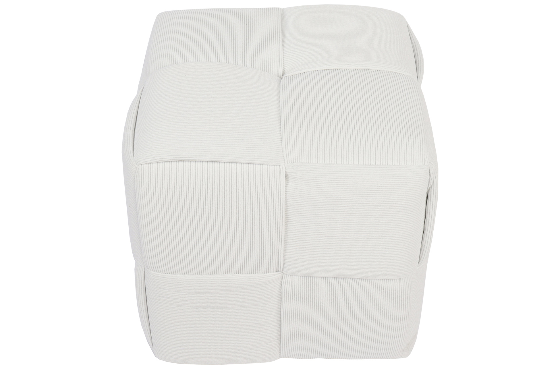PUFF 45 X 45 CM CORDUROY NATA - Imagen 4