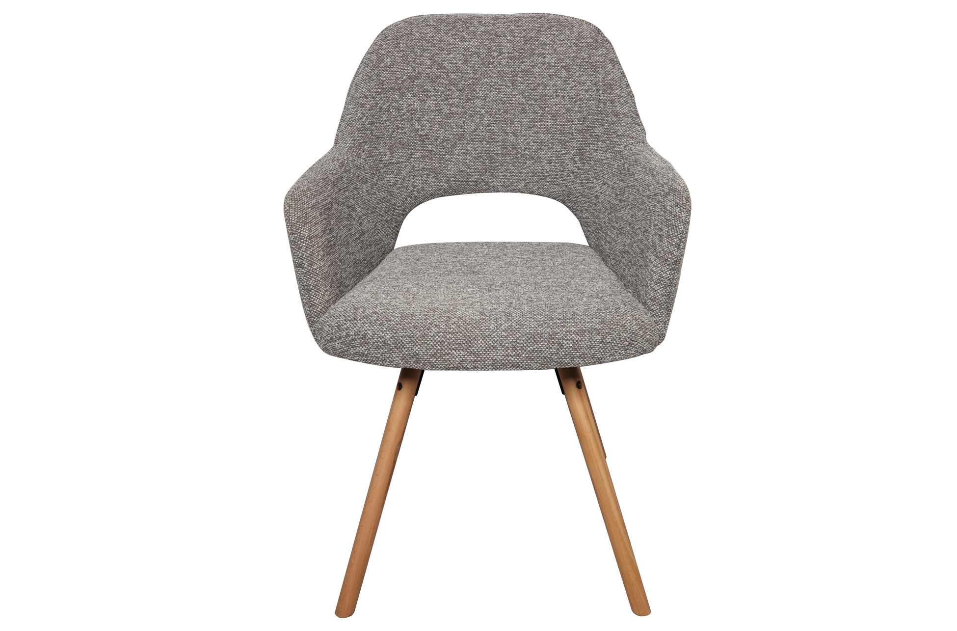 SILLA DE COMEDOR GIRATORIA RIMOR TEJIDO GRIS. - Imagen 3