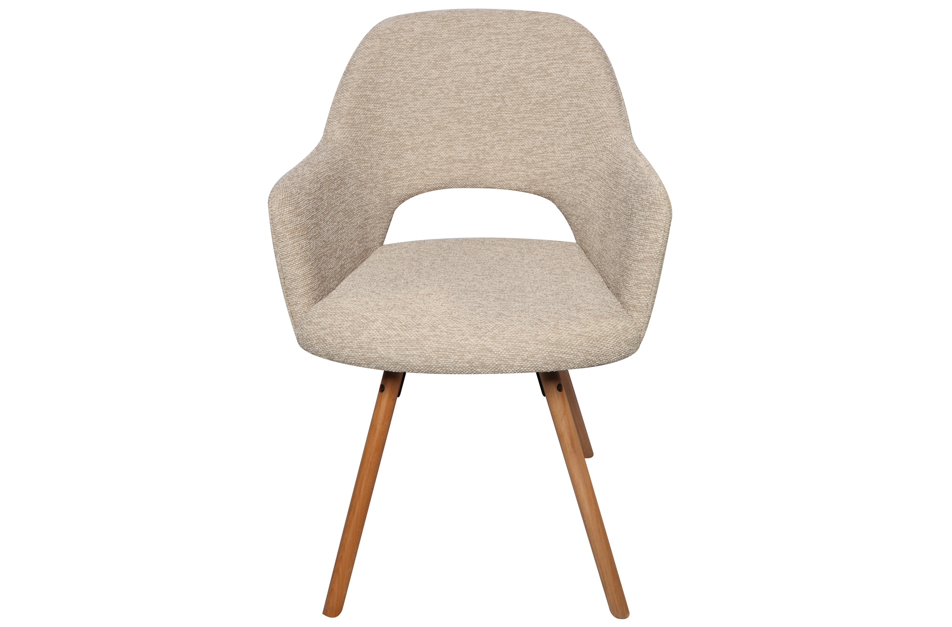 SILLA DE COMEDOR GIRATORIA RIMOR TEJIDO BEIGE. - Imagen 3