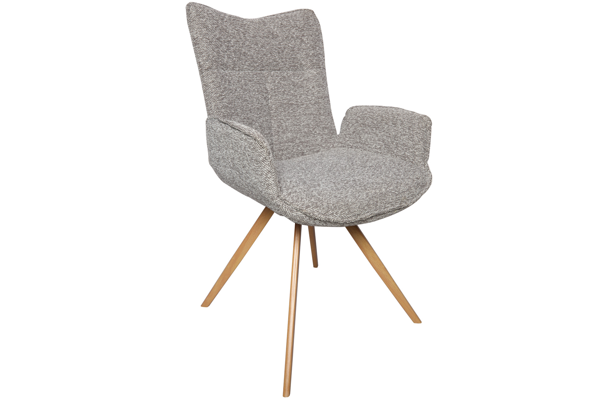 SILLA COMEDOR MIREIA TEJIDO GRIS - Imagen 2