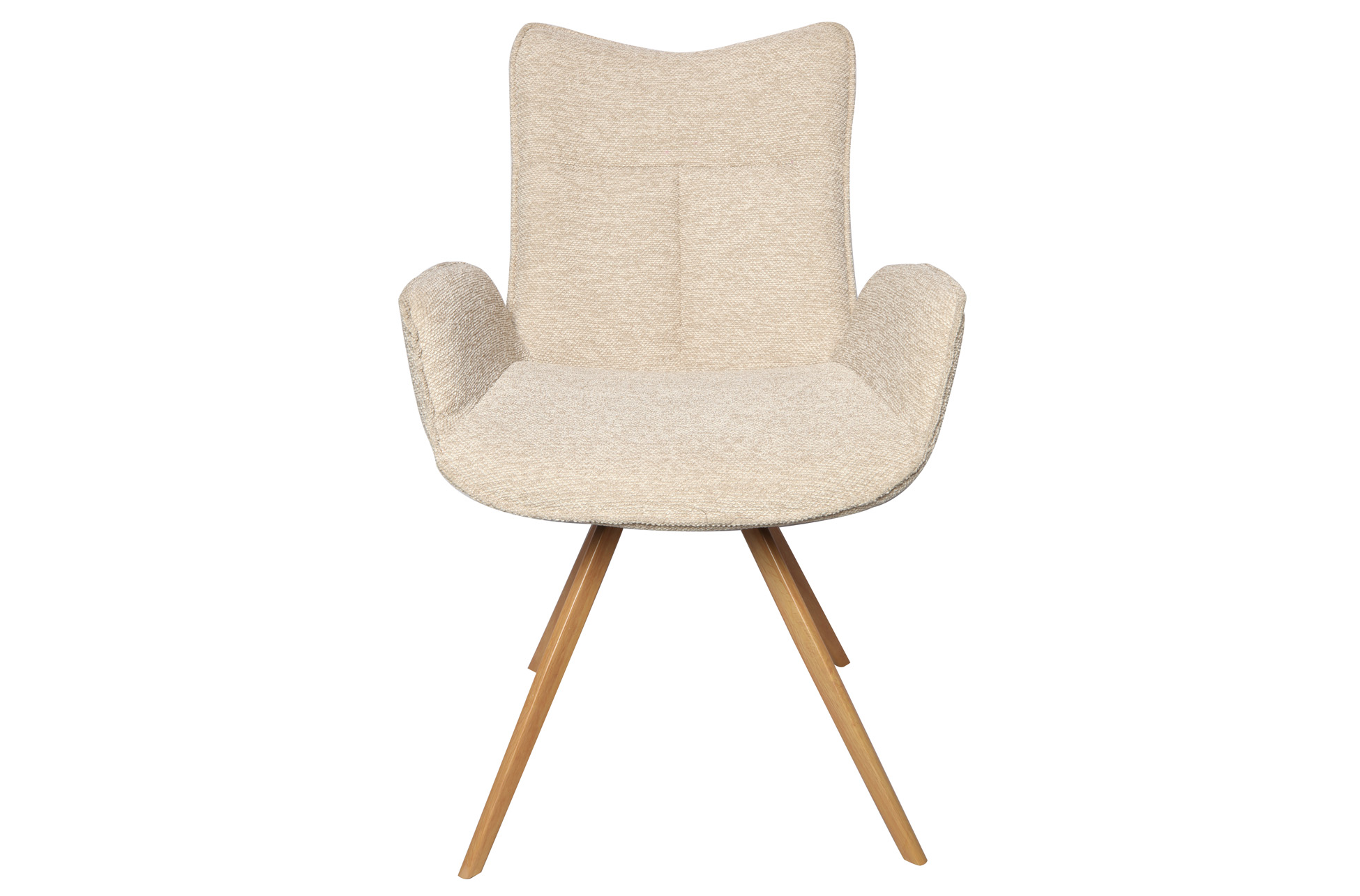 SILLA COMEDOR MIREIA TEJIDO BEIGE - Imagen 3