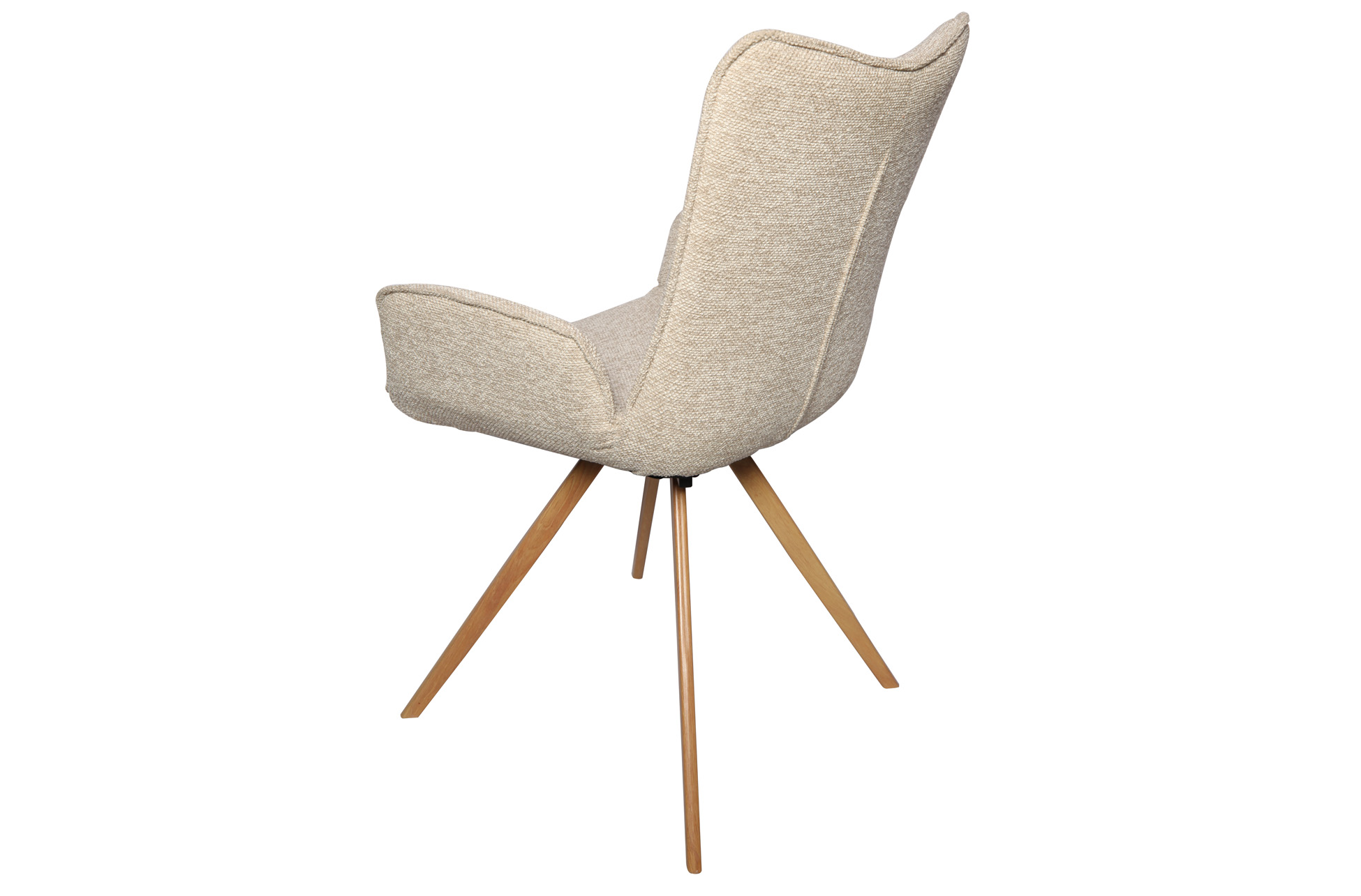 SILLA COMEDOR MIREIA TEJIDO BEIGE - Imagen 4