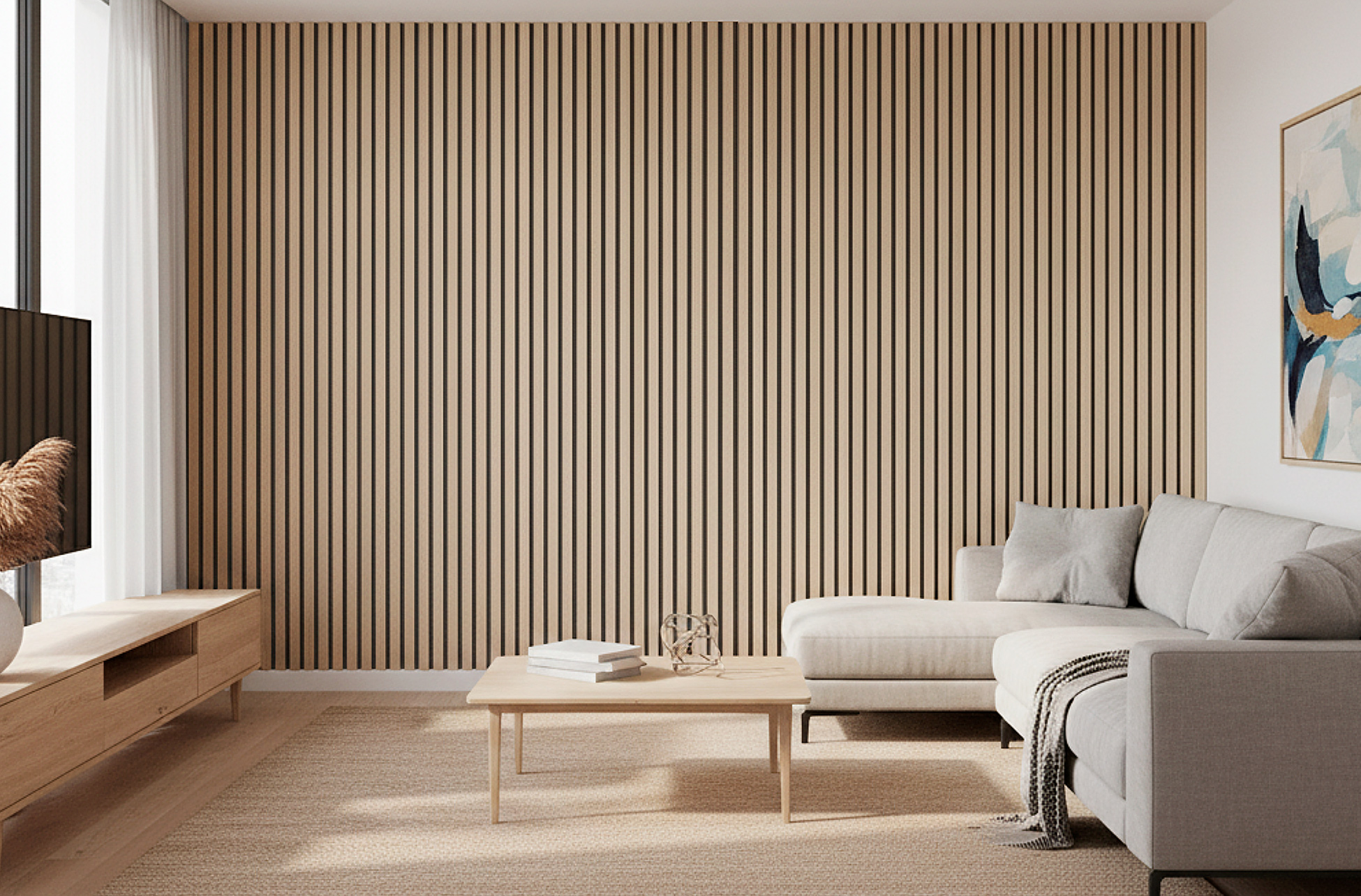 PANEL ACUSTICO PET ACUSTIC SOUND NORDISH / GRIS 60 x 120 CM.