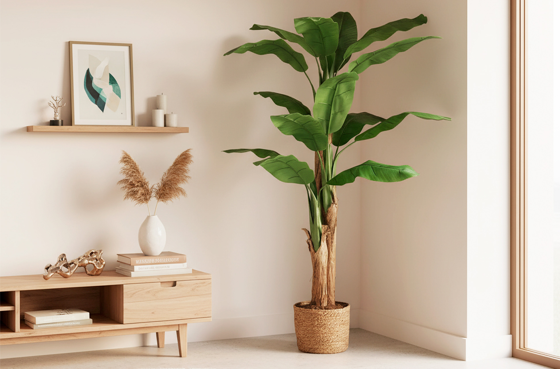 BANANERO ARTIFICIAL 180 CM ALTO.