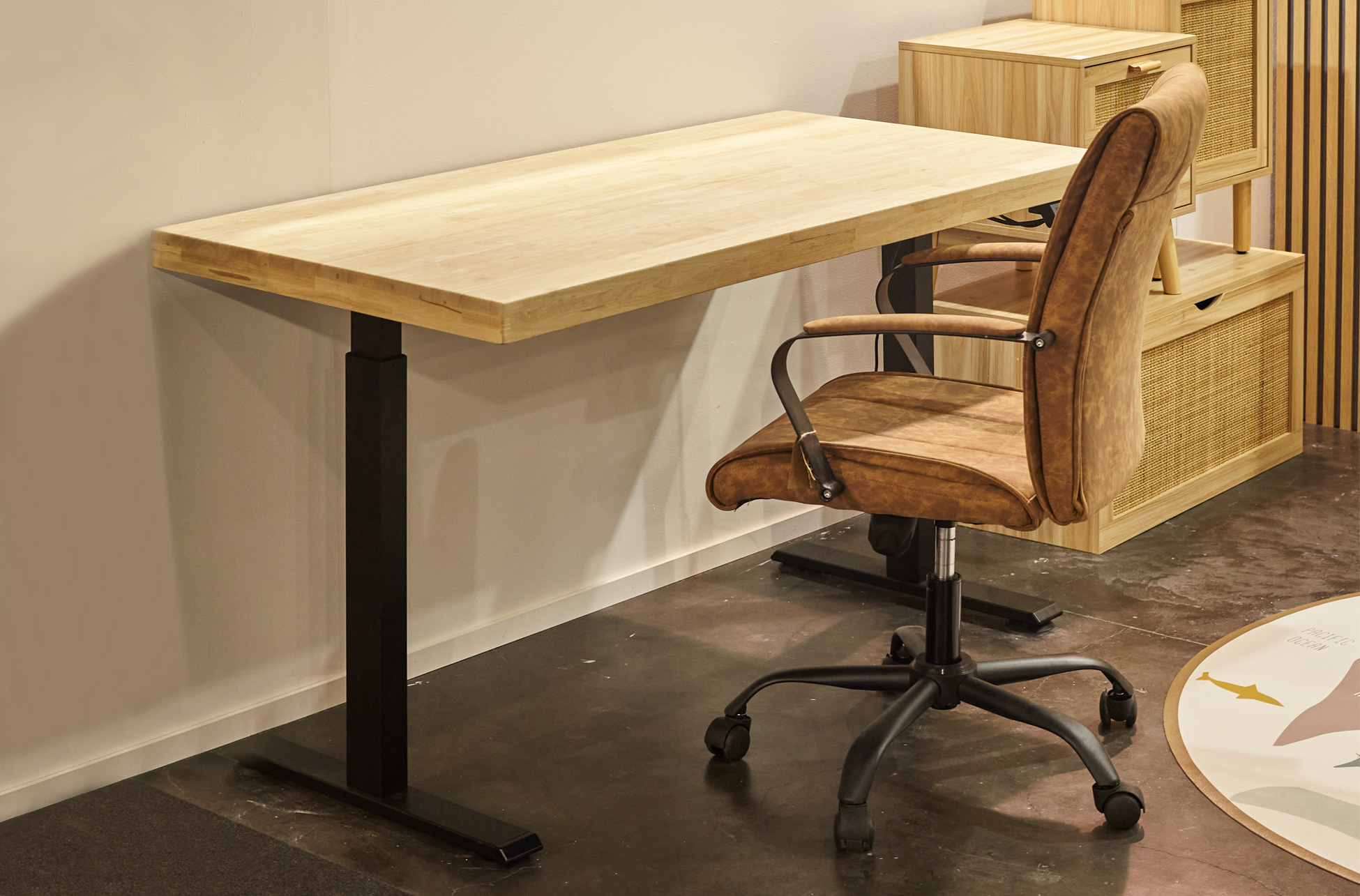 MESA ESCRITORIO / DESPACHO MOTORIZADA ELEVABLE STAND 140 x 70 CM NORDISH / NEGRO. - Imagen 5