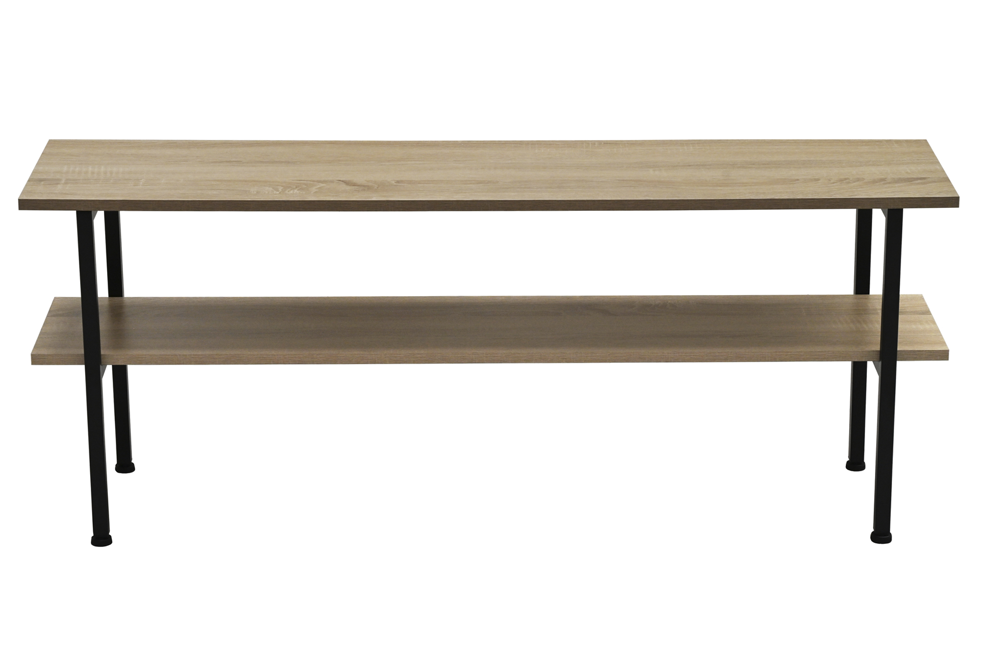 MESA AUXILIAR / TV DECK 120 x 30 CM OAK / NEGRO - Imagen 3