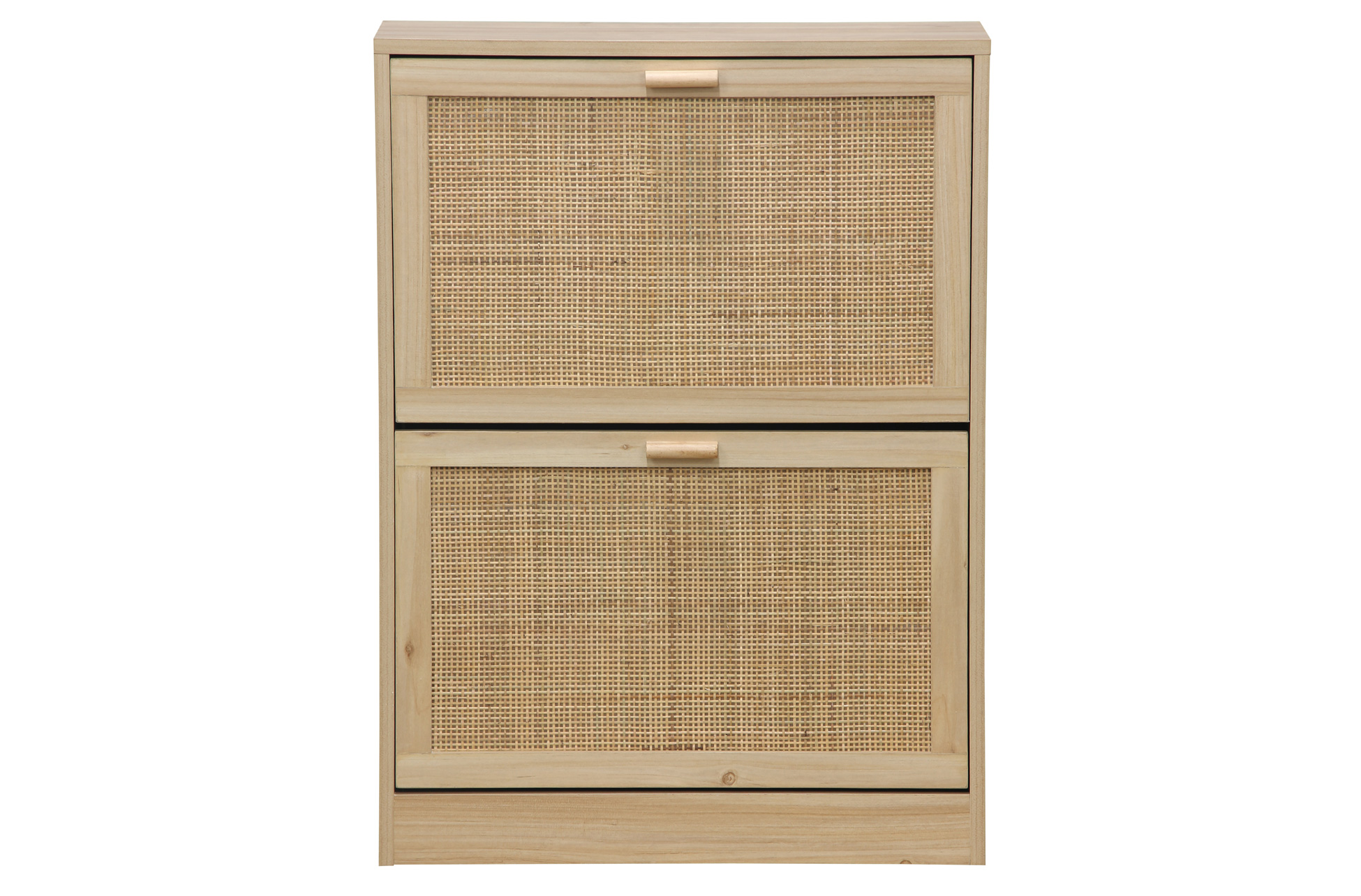 ZAPATERO DECOR 60 x 24 CM PINO / RATTAN. - Imagen 6