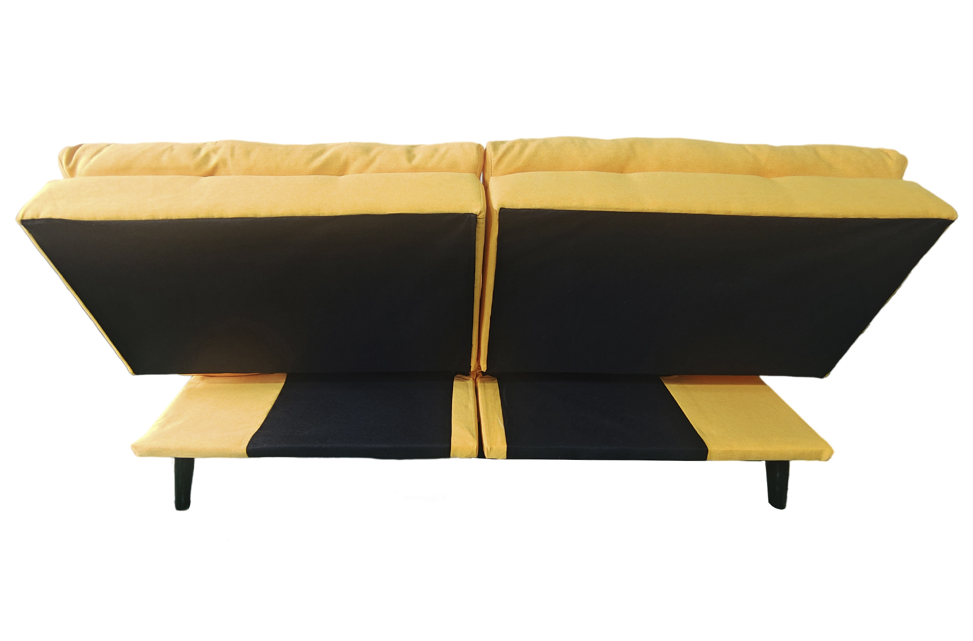 SOFA CAMA CUSHION 108 x 183 CM TEJIDO MOSTAZA - Imagen 7