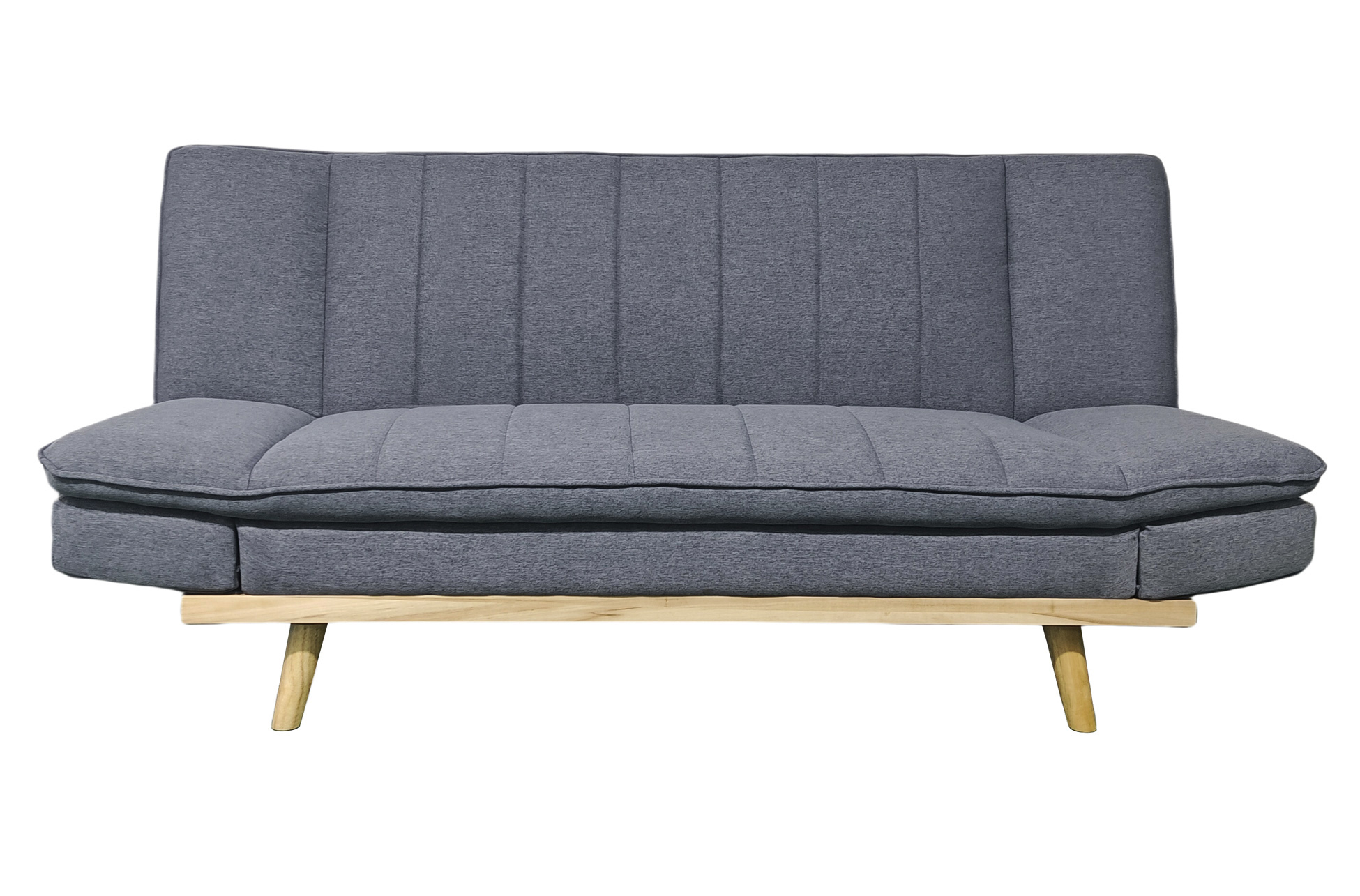 SOFA CAMA LOUNGE XL 114 x 189 CM TEJIDO GRIS - Imagen 2