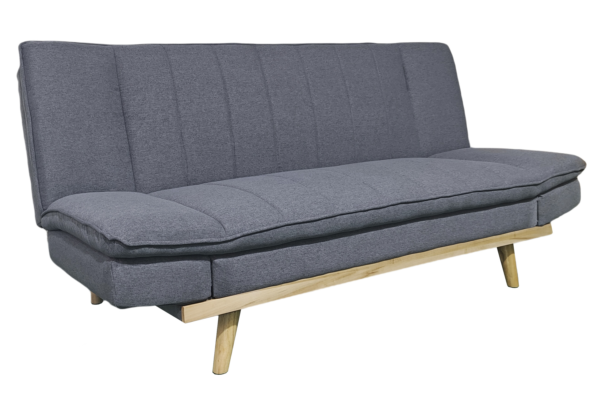 SOFA CAMA LOUNGE XL 114 x 189 CM TEJIDO GRIS - Imagen 5