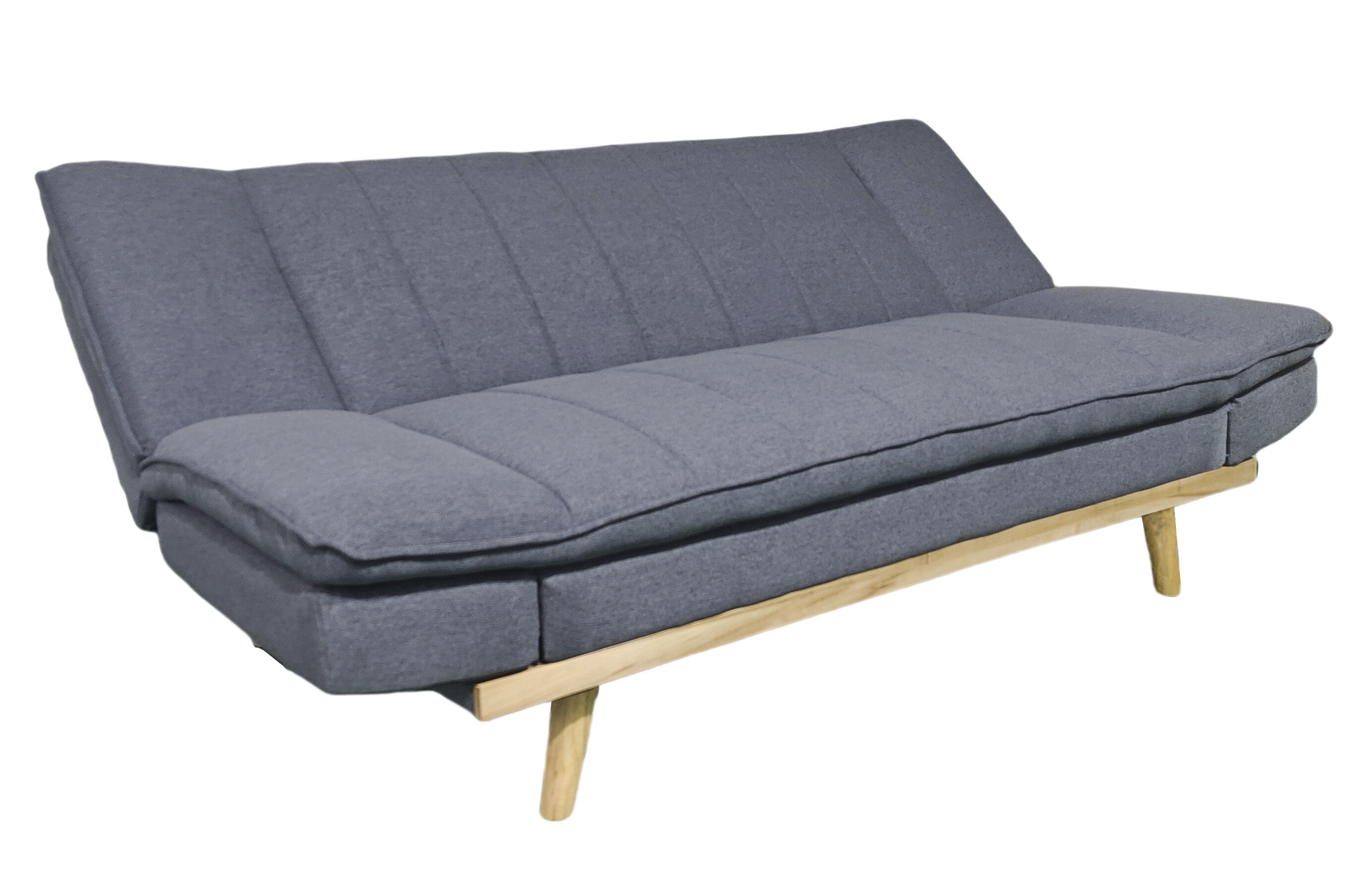 SOFA CAMA LOUNGE XL 114 x 189 CM TEJIDO GRIS - Imagen 6