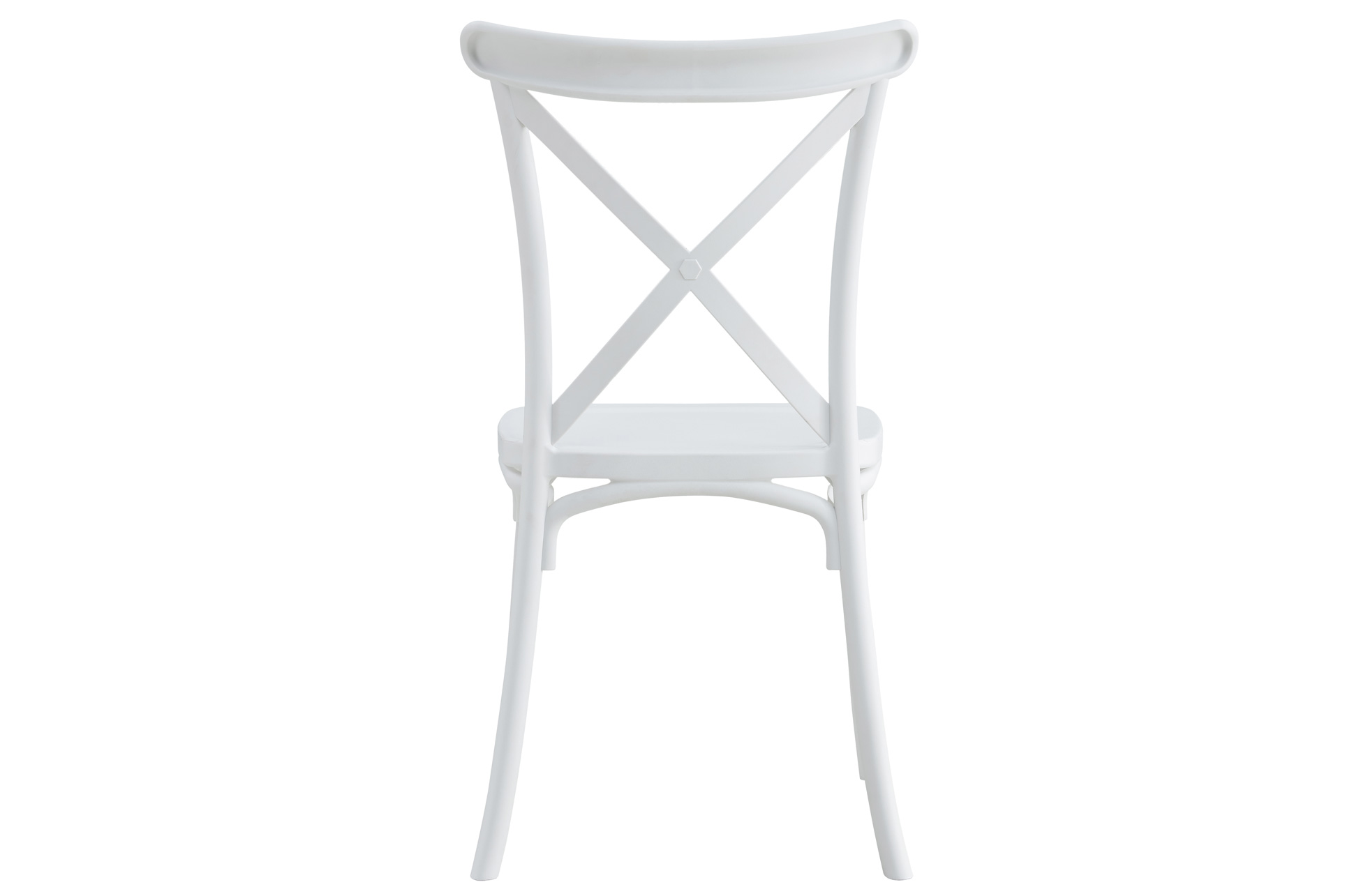 SILLA POLIPROPILENO CROSSBACK BLANCO. - Imagen 5