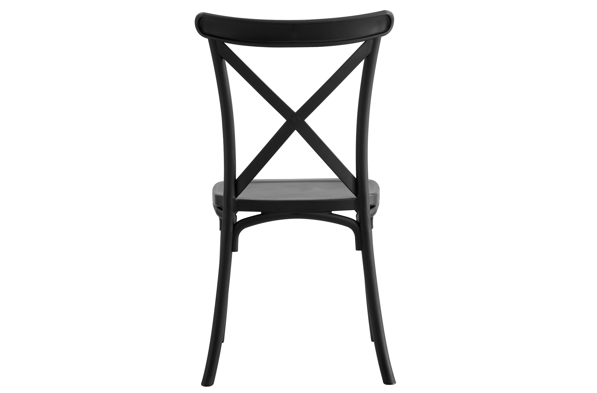 SILLA POLIPROPILENO CROSSBACK NEGRO. - Imagen 5