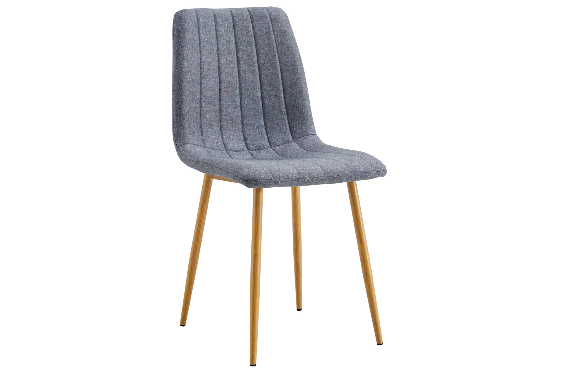 SILLA COMEDOR NAILS TEJIDO GRIS / OAK. - Imagen 2