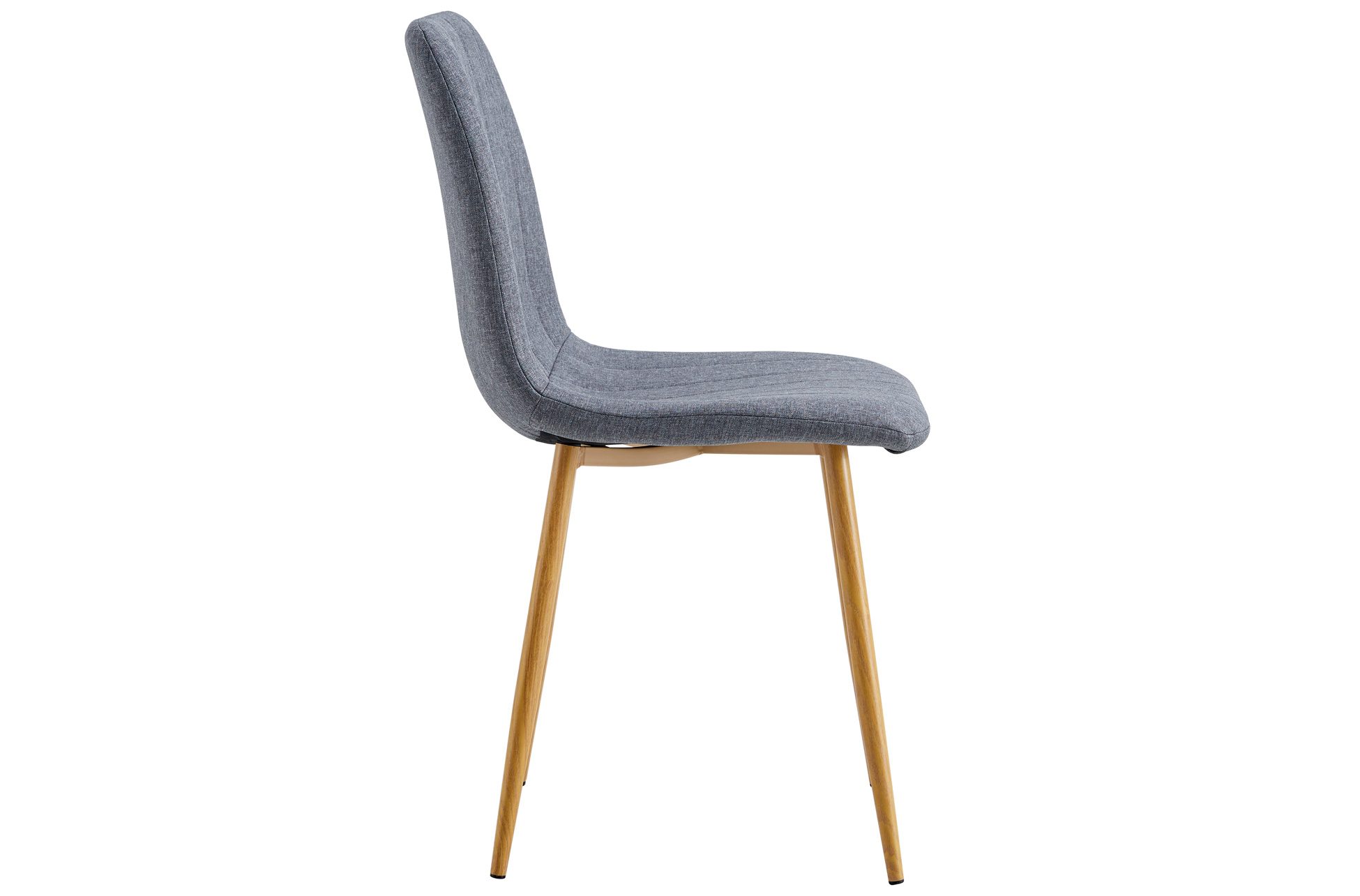 SILLA COMEDOR NAILS TEJIDO GRIS / OAK. - Imagen 4