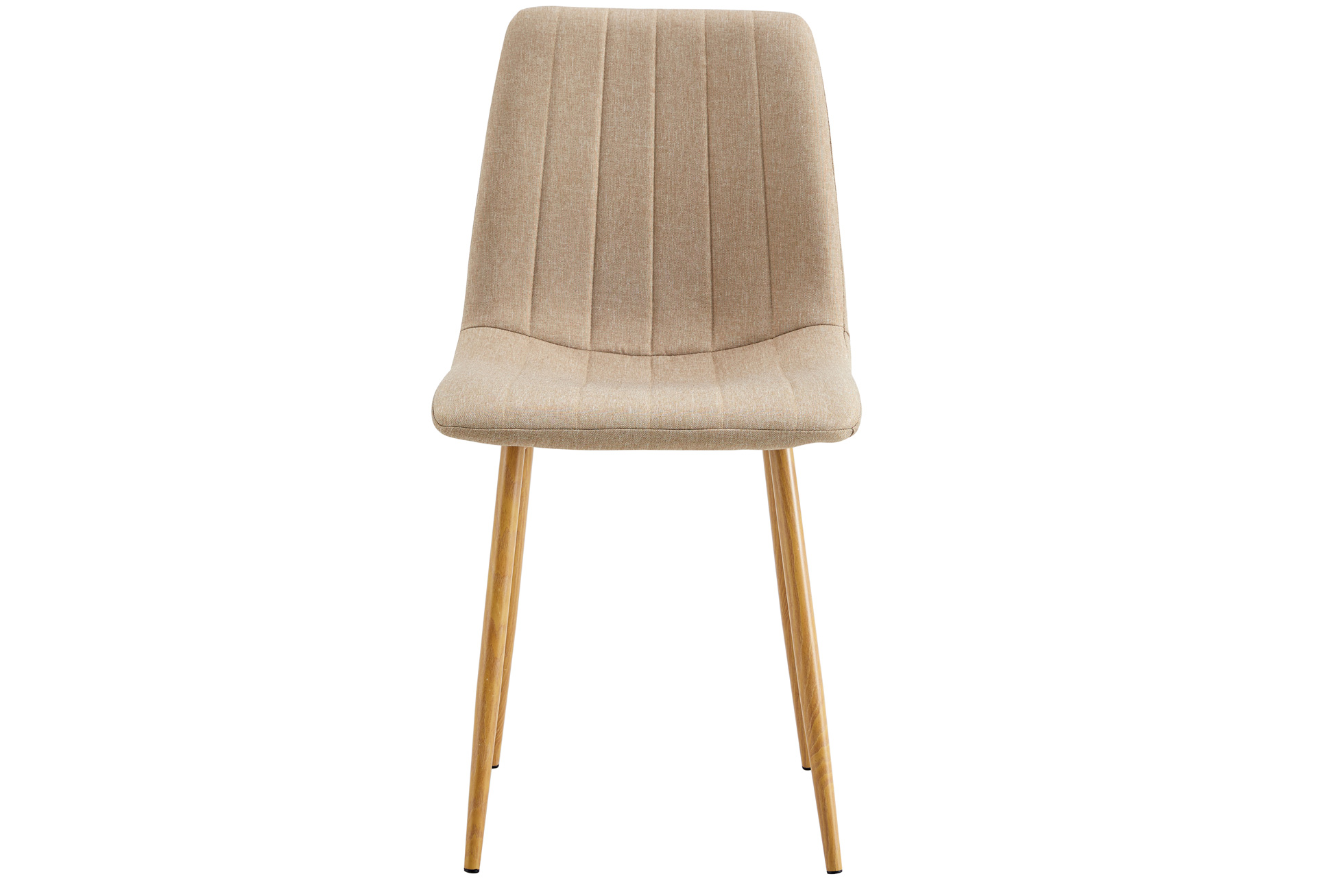 SILLA COMEDOR NAILS TEJIDO BEIGE / OAK. - Imagen 3