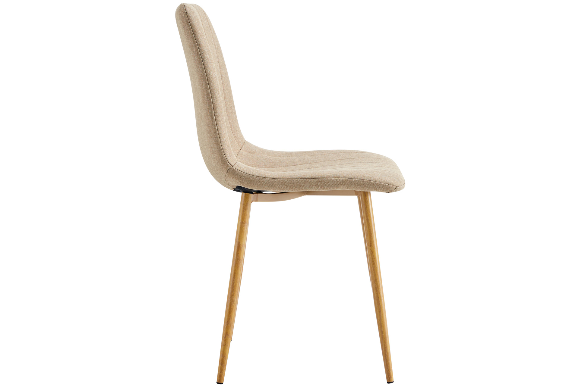 SILLA COMEDOR NAILS TEJIDO BEIGE / OAK. - Imagen 4