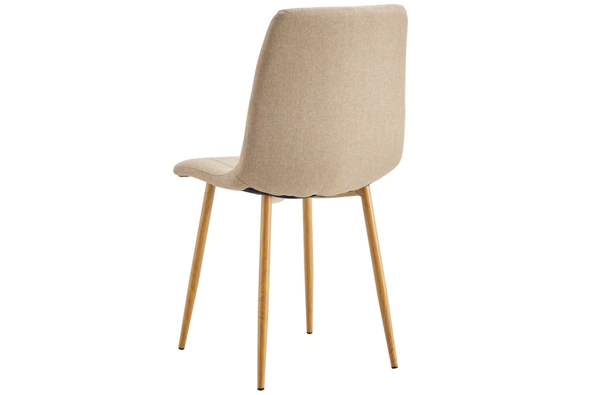 SILLA COMEDOR NAILS TEJIDO BEIGE / OAK. - Imagen 5