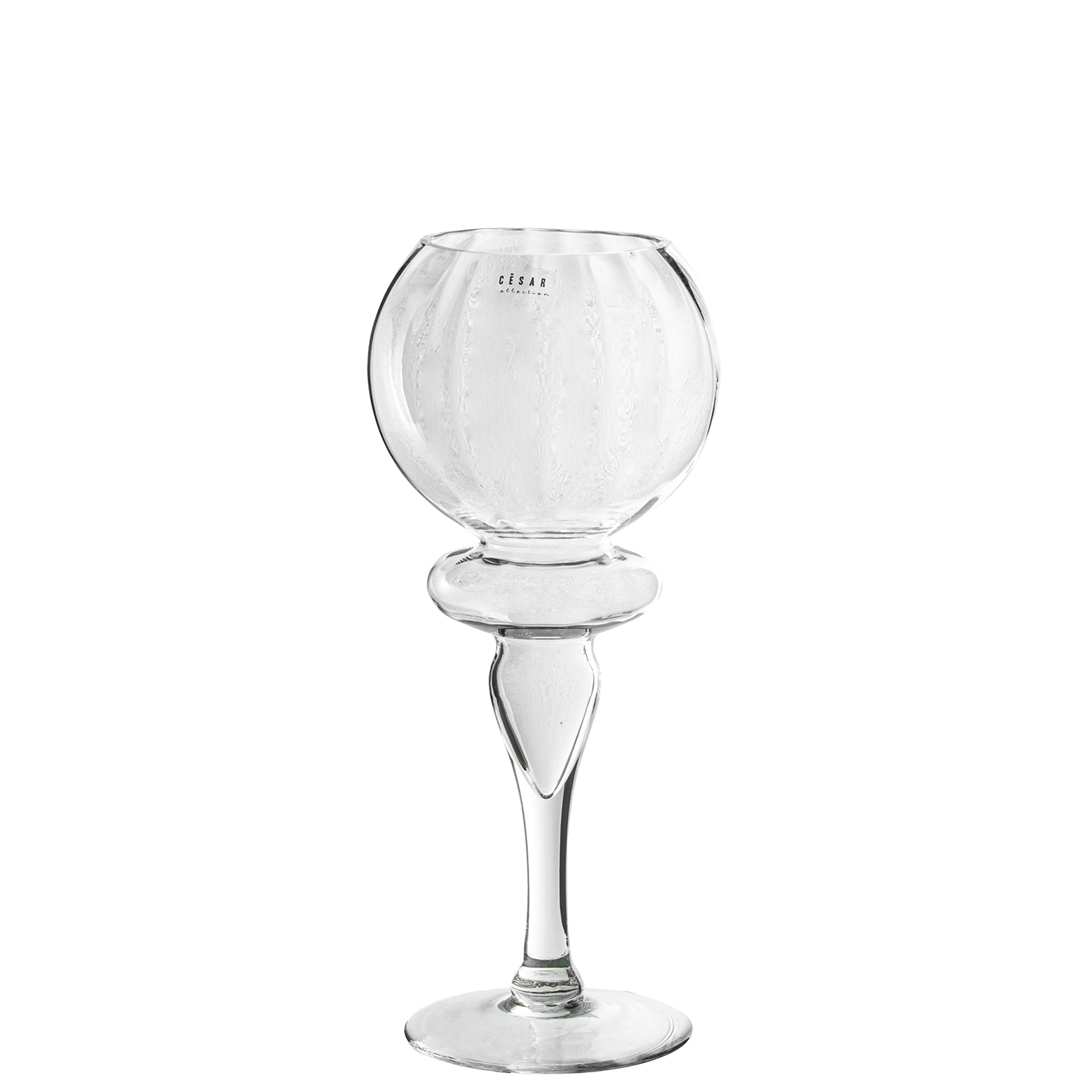 PORTAVELAS CRISTAL TRANSPARENT