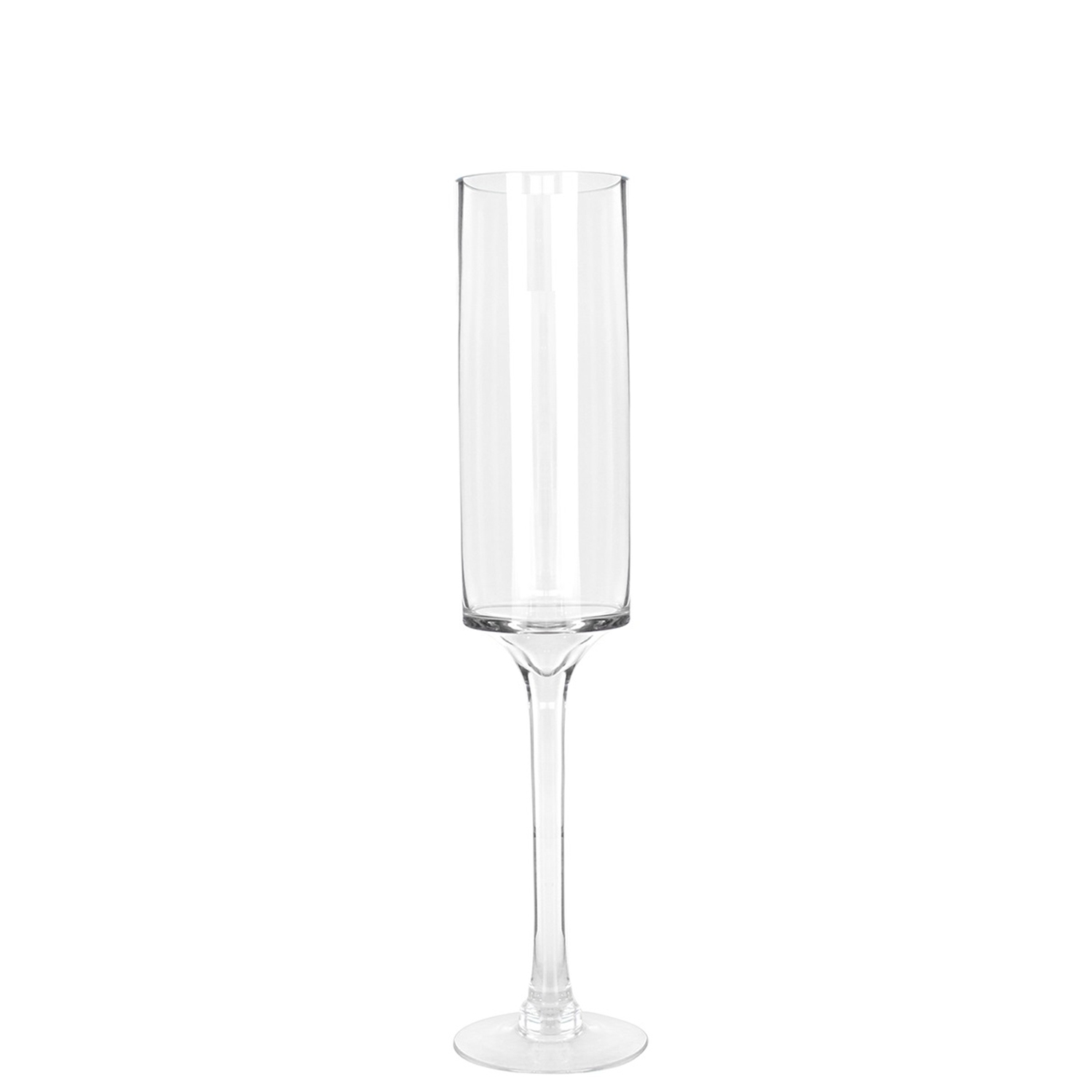 JARRÓN CRISTAL TRANSPARENTE C/PIE