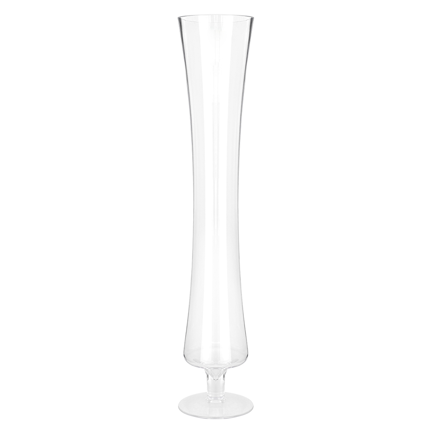 JARRÓN CRISTAL TRANSPARENTE C/PIE