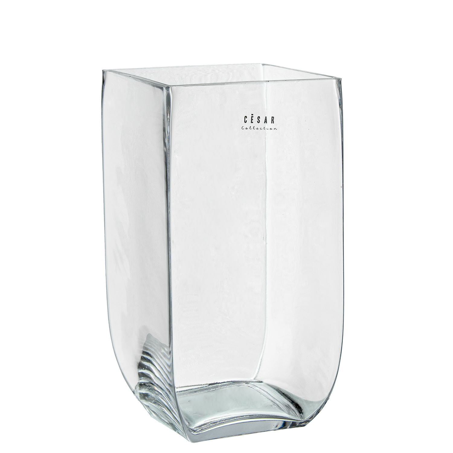 JARRÓN CRISTAL TRANSPARENTETRIADO