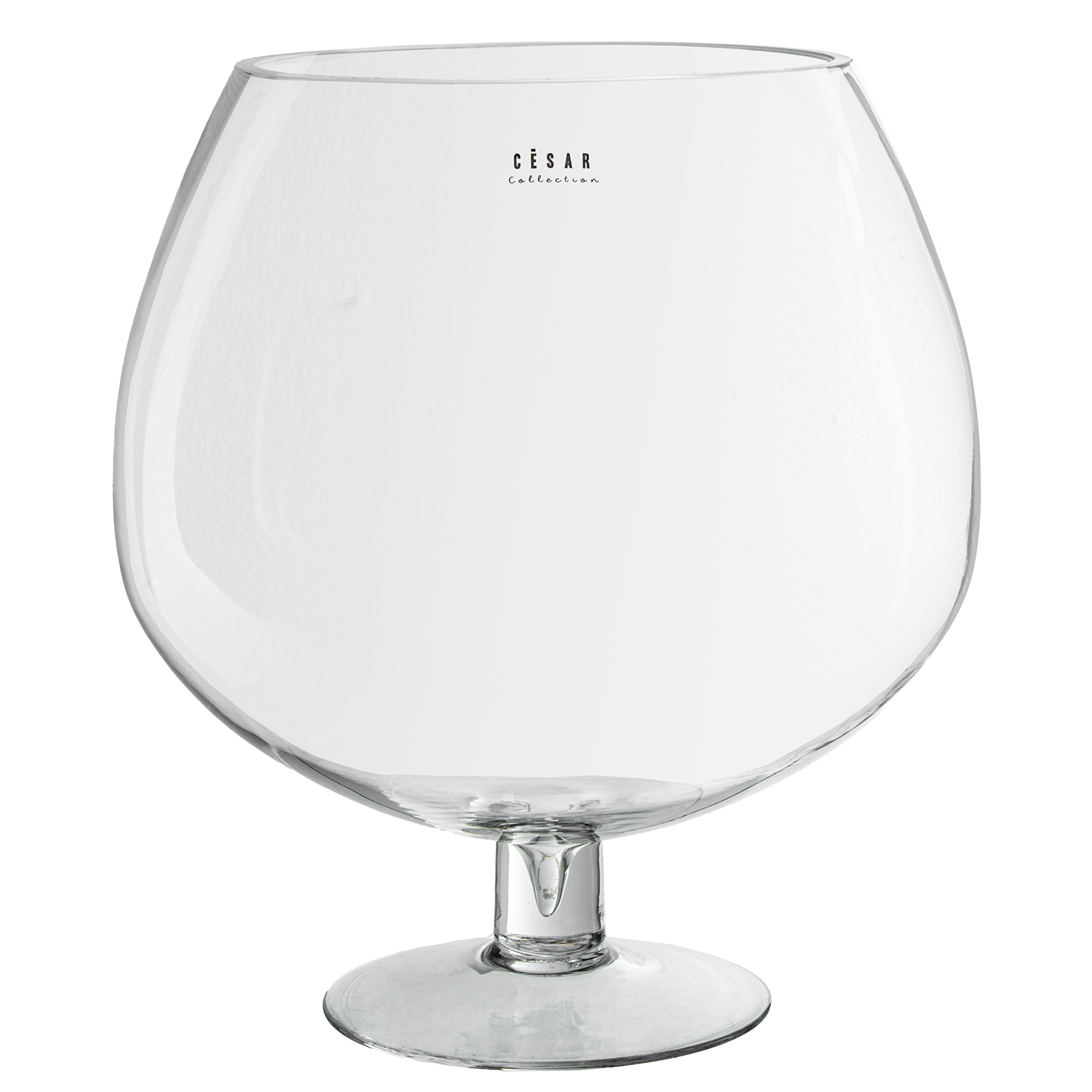 JARRÓN CRISTAL TRANSPARENTE C/PIE