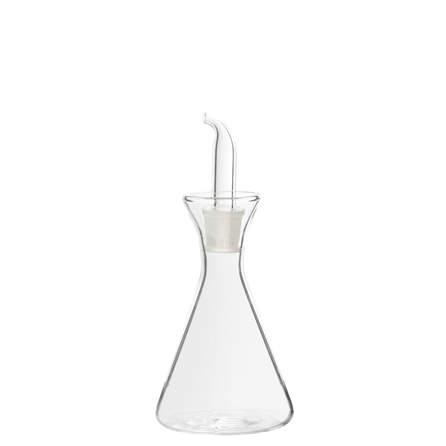 ACEITERA CRISTAL BOROSILICATO500ML C/TAPON DE CORCHO
