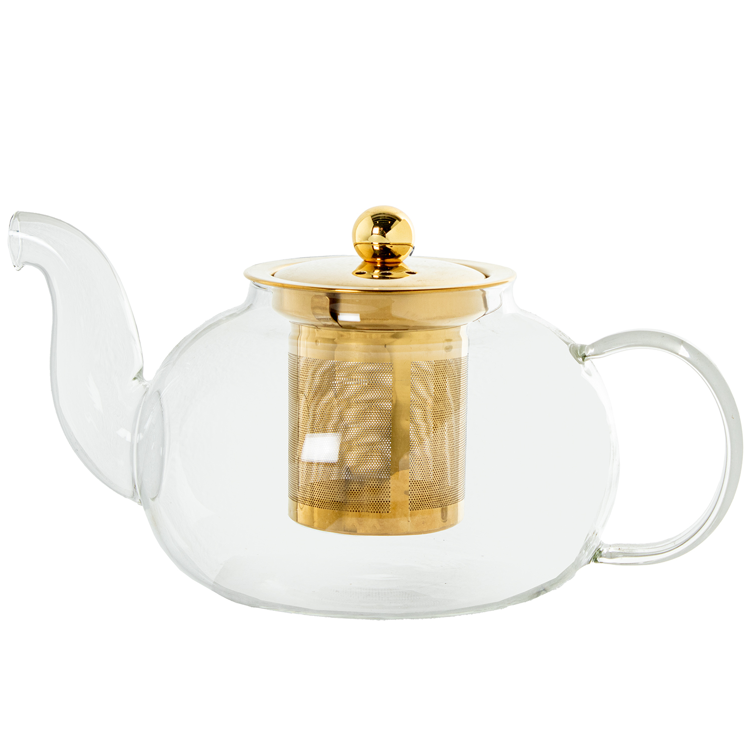 TETERA CRISTAL BOROSILICATO C/FILTRO ACERO 800ML