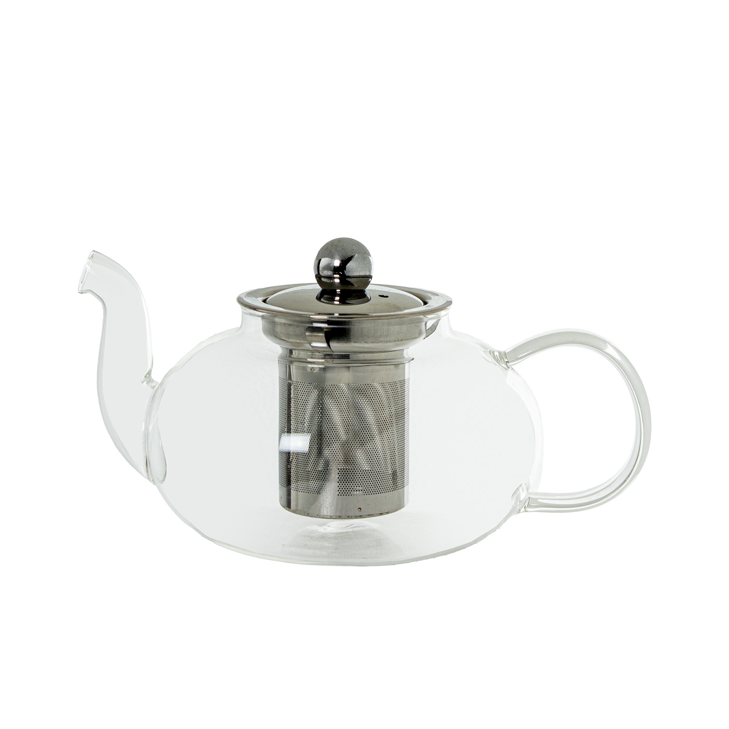 TETERA CRISTAL BOROSILICATO C/FILTRO ACERO DORADO 800ML