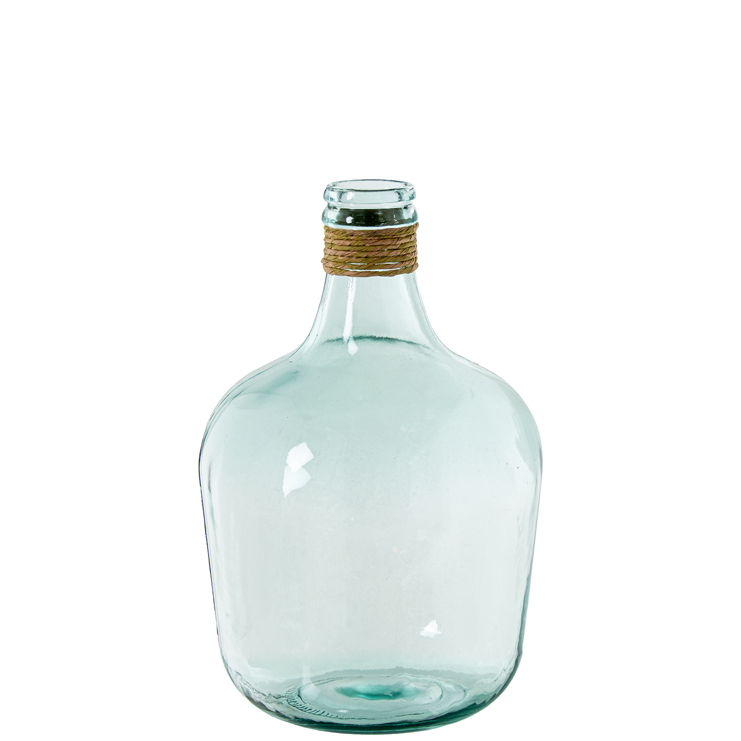 JARRÓN VIDRIO RECICLADO 43CM TZUL C/ENEA