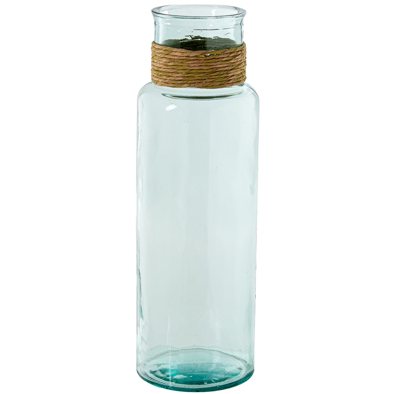 JARRÓN VIDRIO RECICLADO 45CM TRANSPARENTE C/ENEA