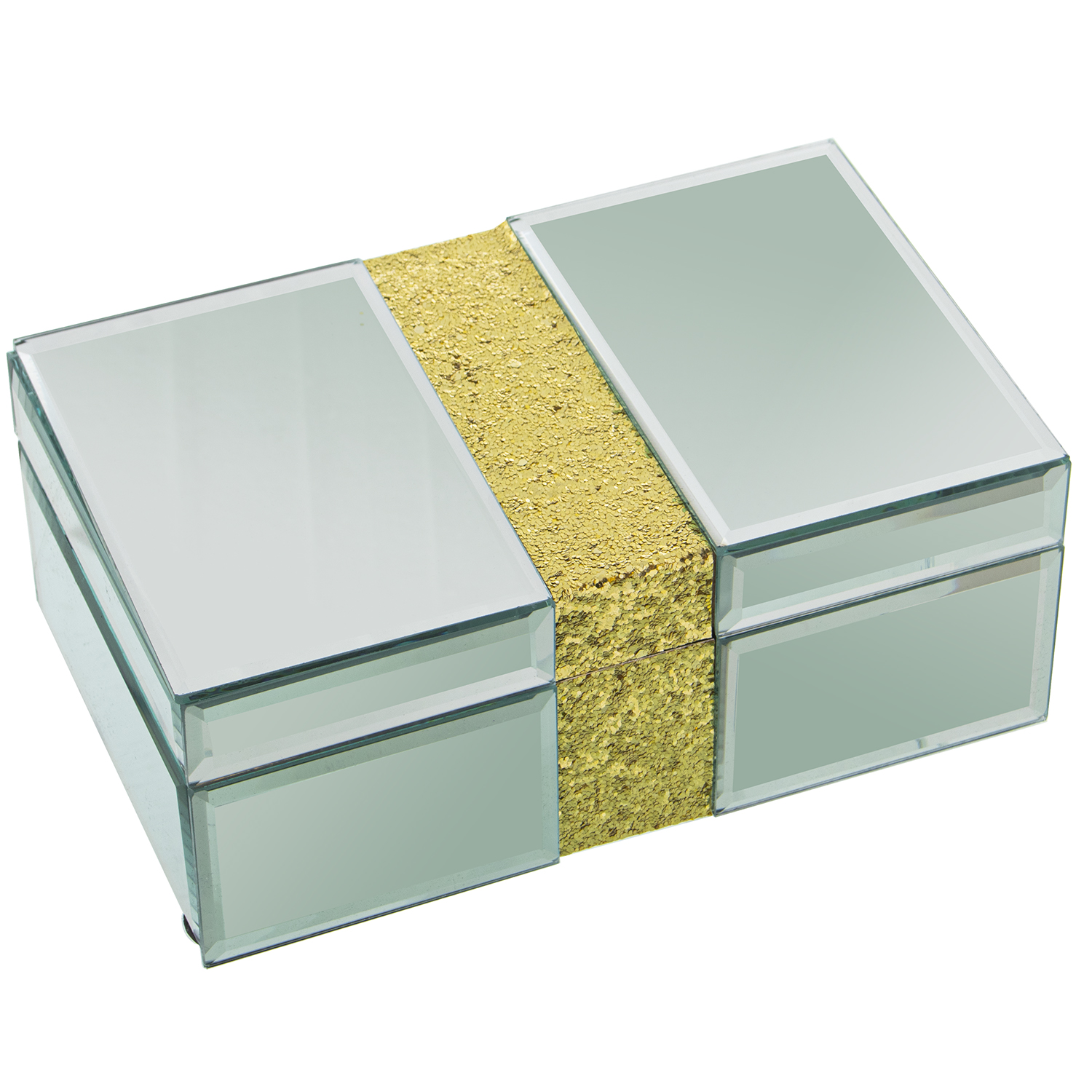 JOYERO CRISTAL/MADERA ESPEJO