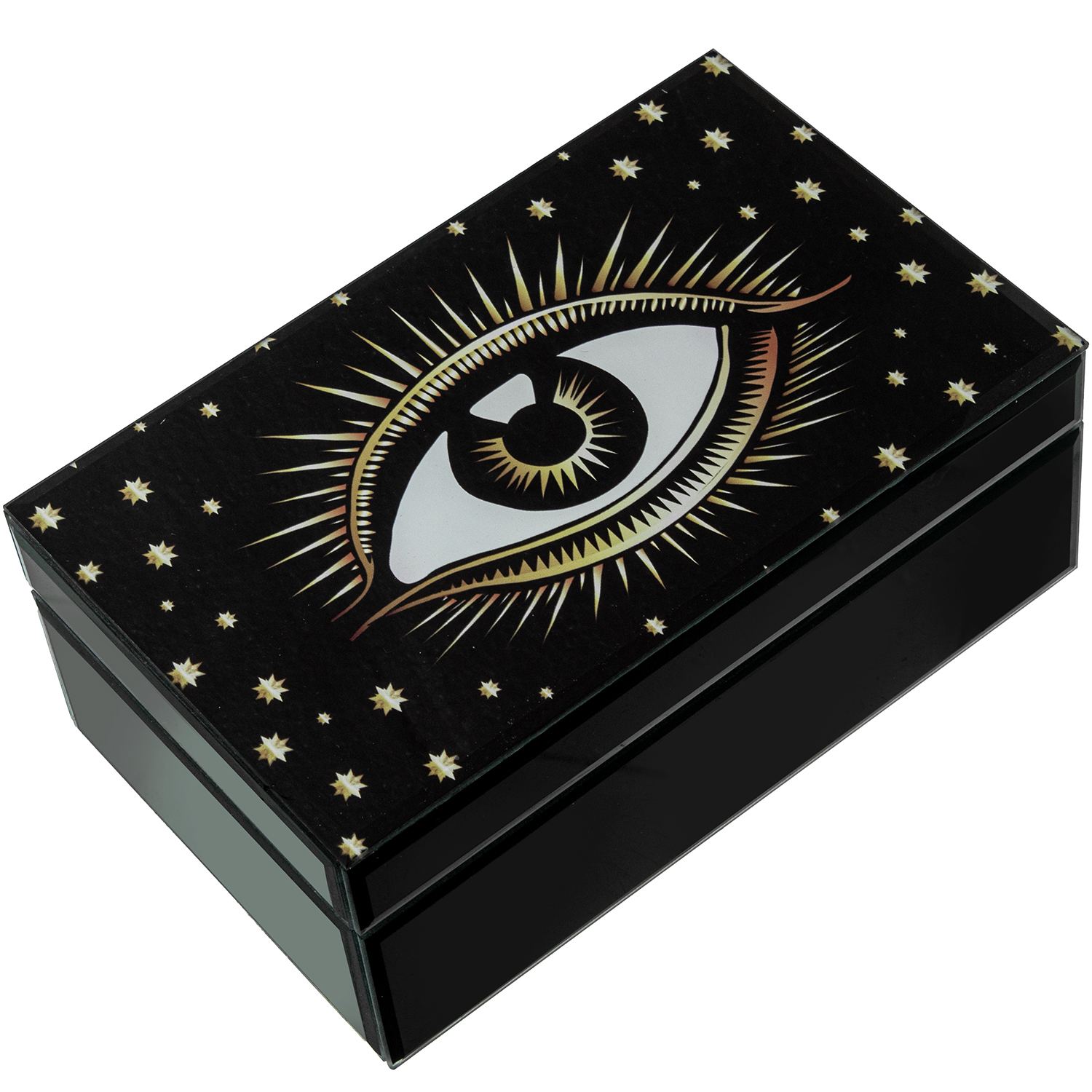 JOYERO CRISTAL NEGRO OJO