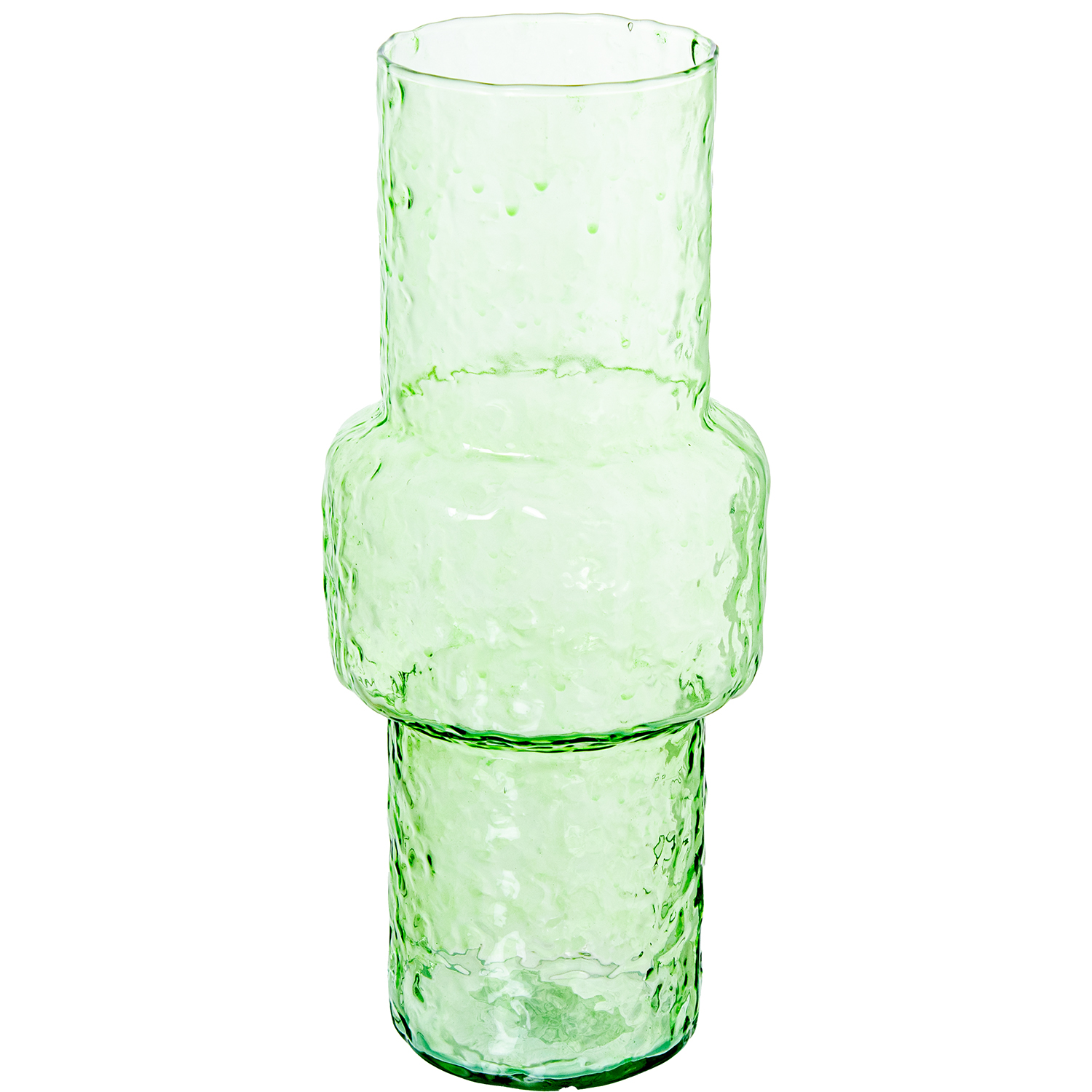 JARRÓN CRISTAL VERDE