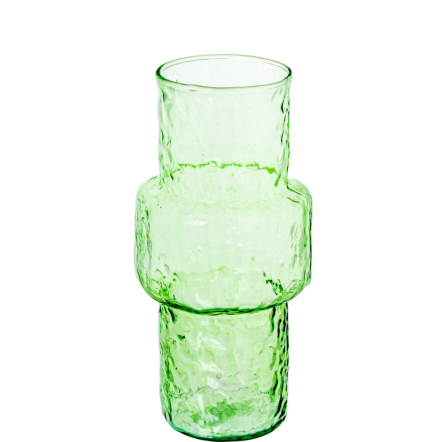 JARRÓN CRISTAL VERDE